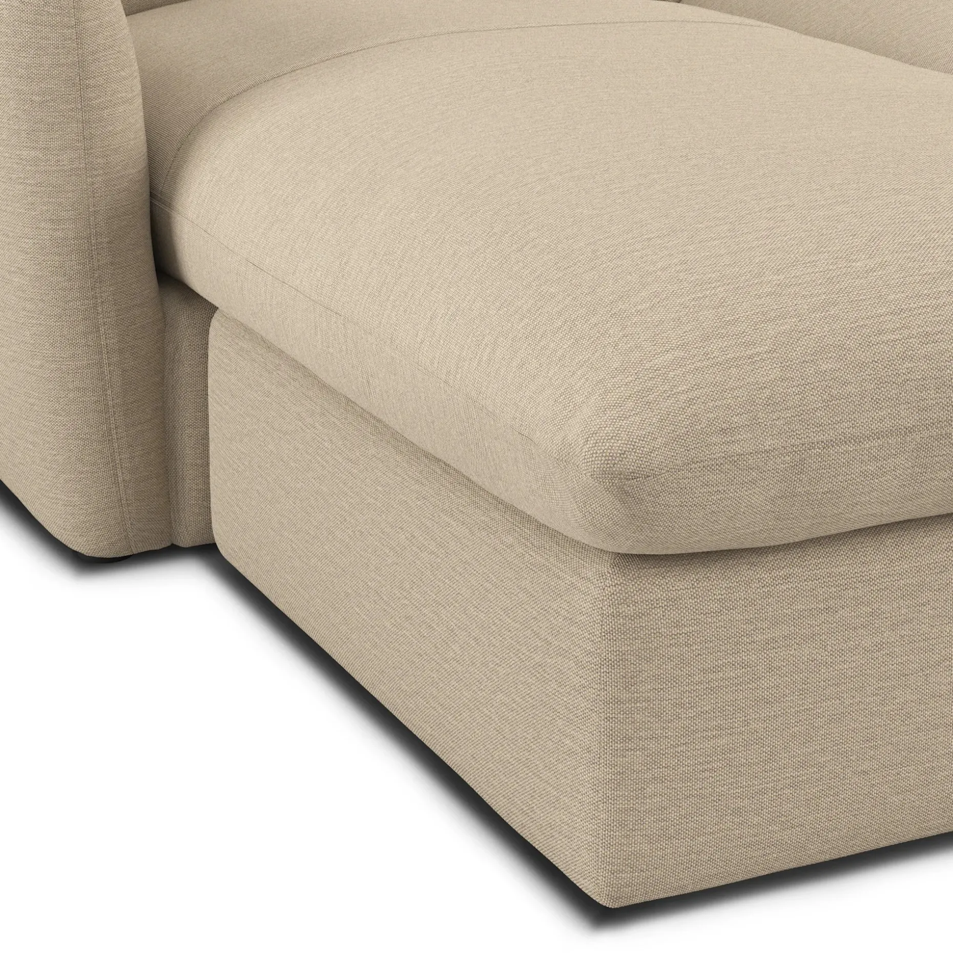 Leigh 86" Reversible Storage Sectional - Silver Taupe