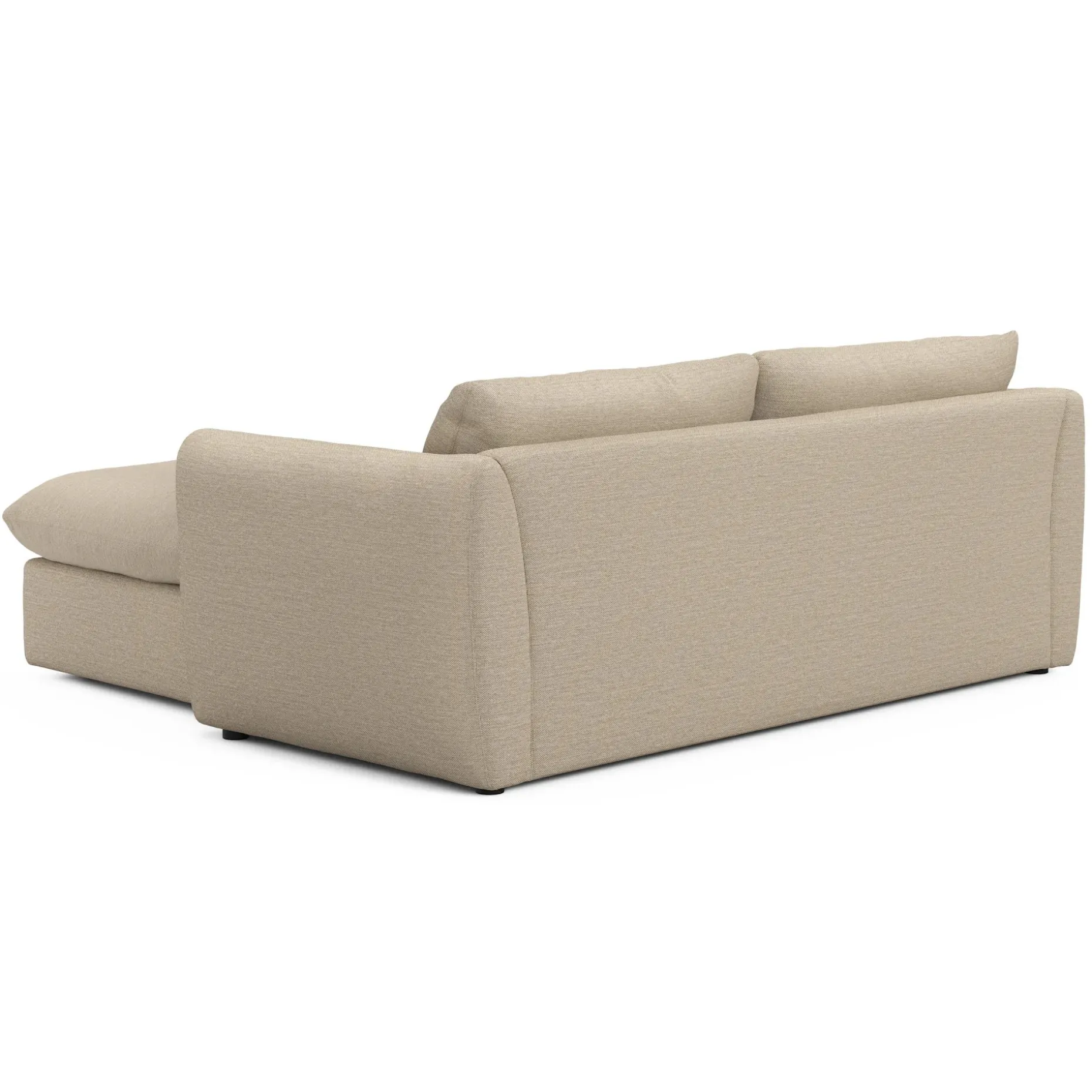 Leigh 86" Reversible Storage Sectional - Silver Taupe