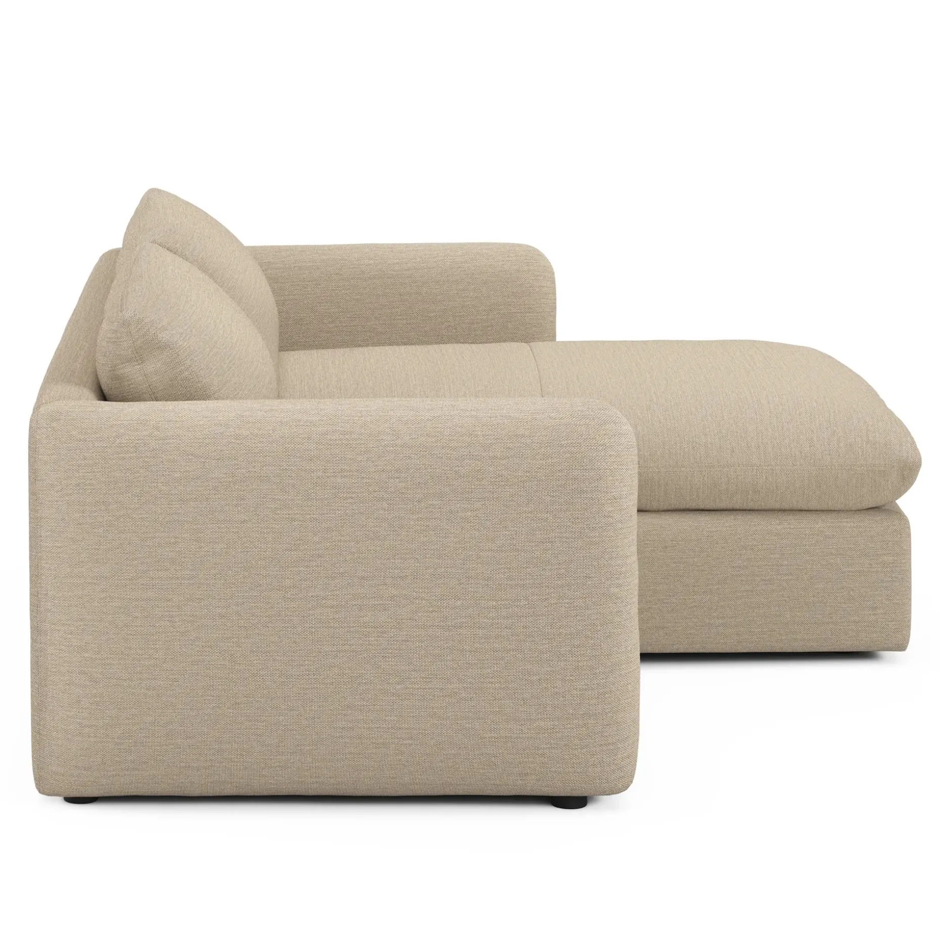 Leigh 86" Reversible Storage Sectional - Silver Taupe