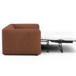 Leigh 86" Reversible Storage Sleeper Sectional - Napa Rust