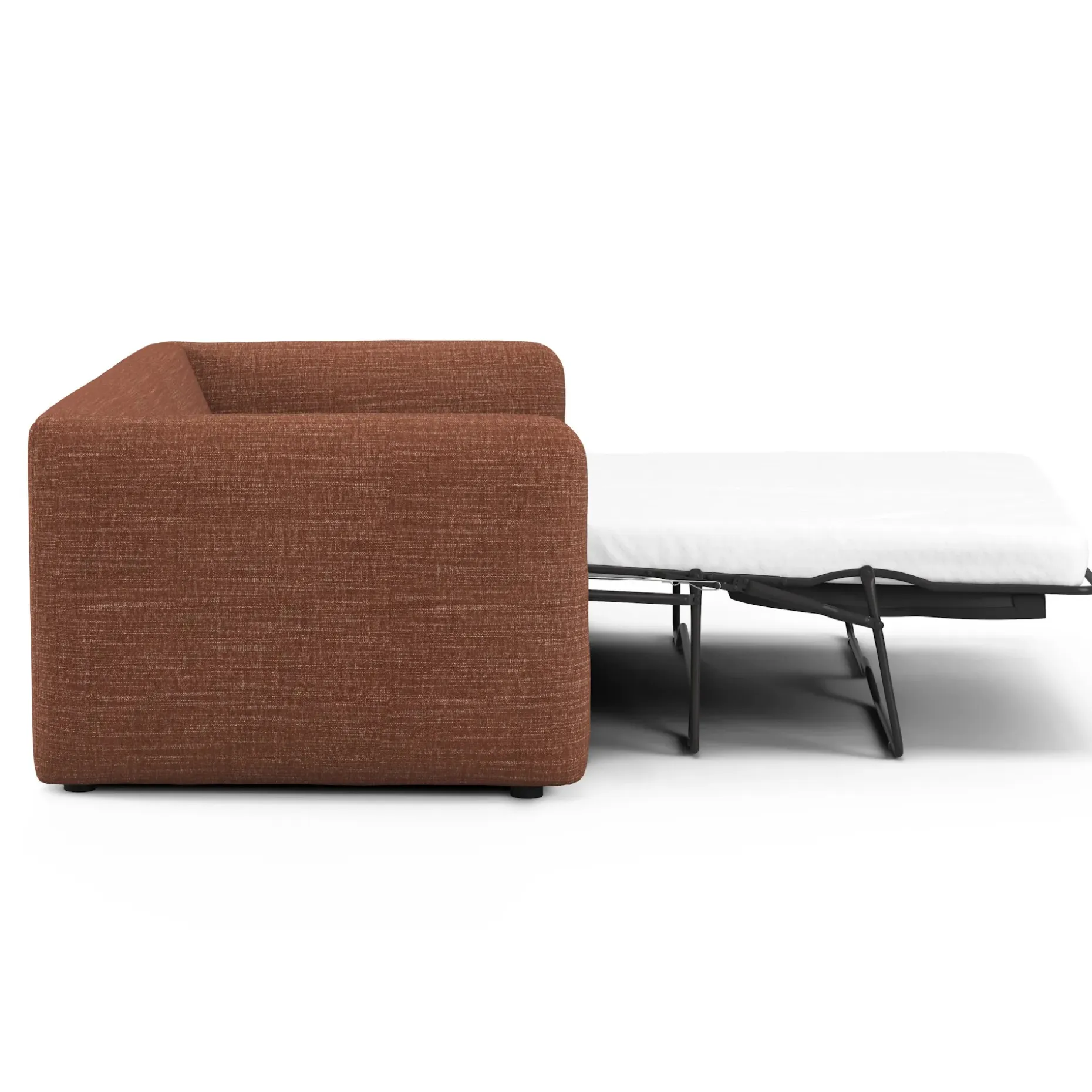 Leigh 86" Reversible Storage Sleeper Sectional - Napa Rust