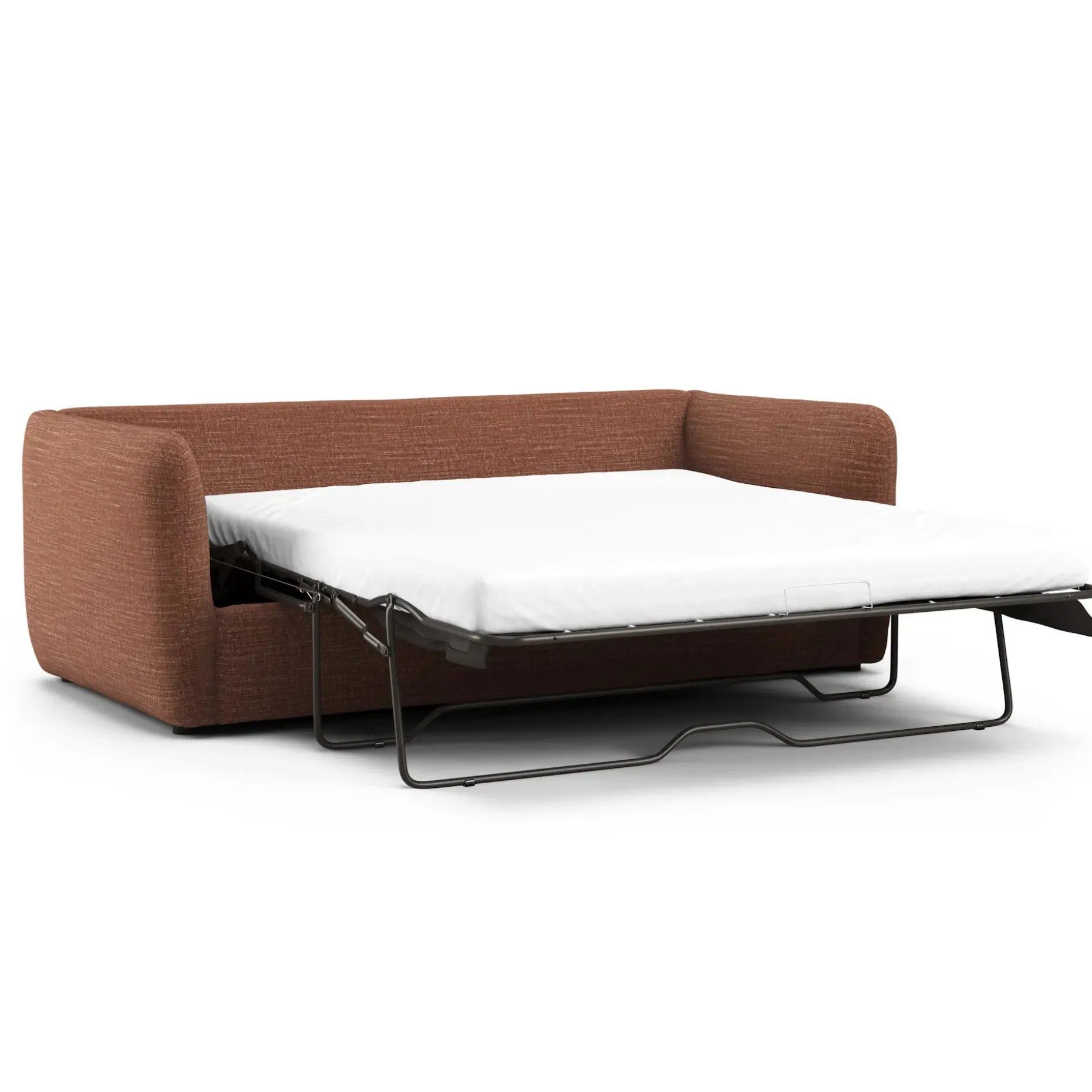 Leigh 86" Reversible Storage Sleeper Sectional - Napa Rust
