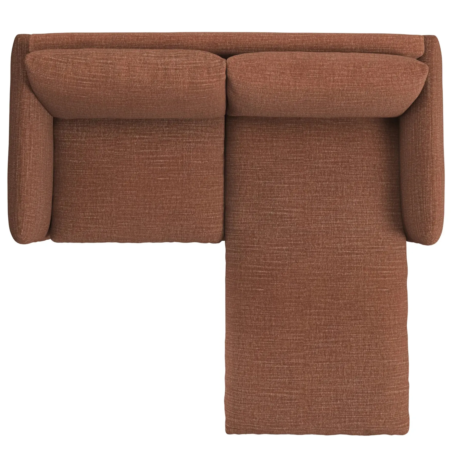 Leigh 86" Reversible Storage Sleeper Sectional - Napa Rust
