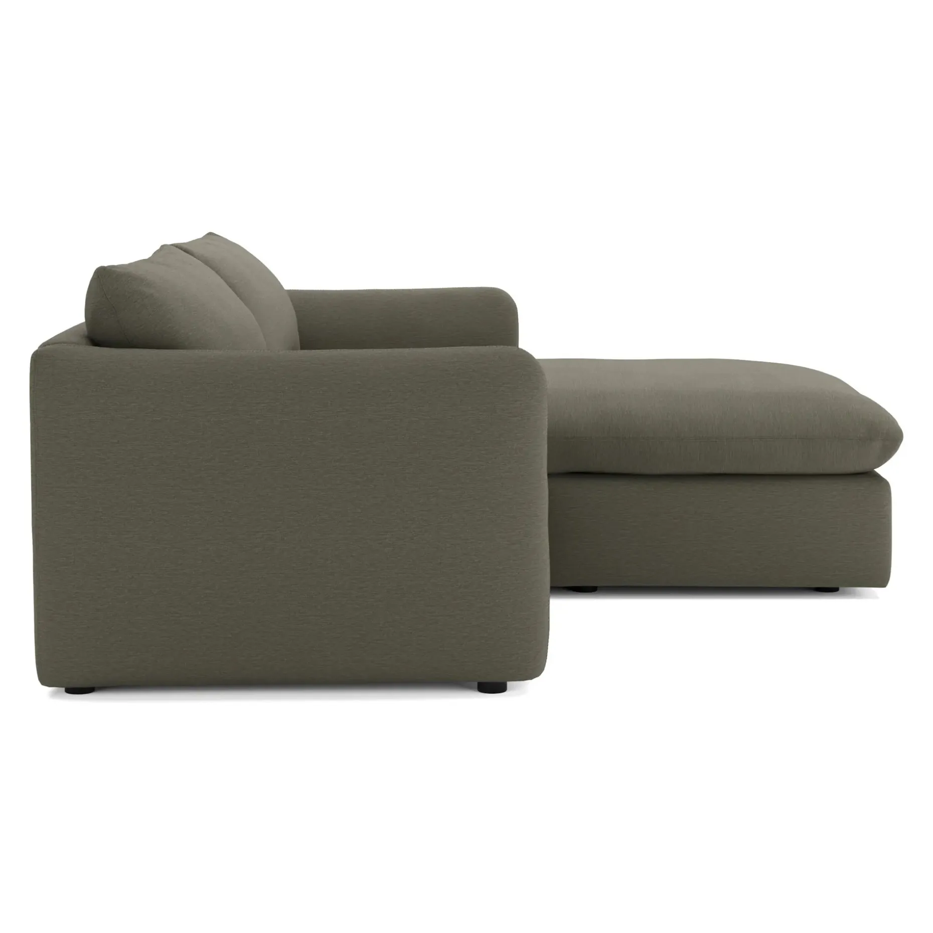 Leigh 86" Reversible Storage Sleeper Sectional - Silver Moss