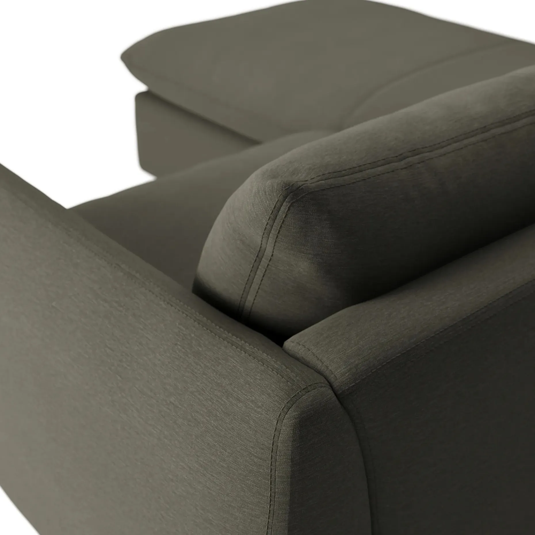 Leigh 86" Reversible Storage Sleeper Sectional - Silver Moss