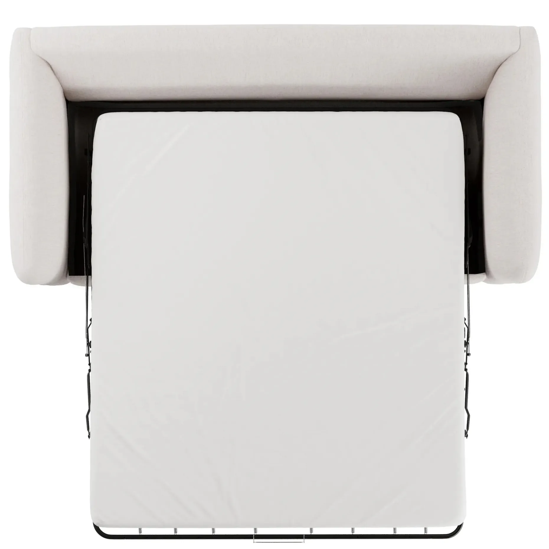Leigh 86" Reversible Storage Sleeper Sectional - Napa White