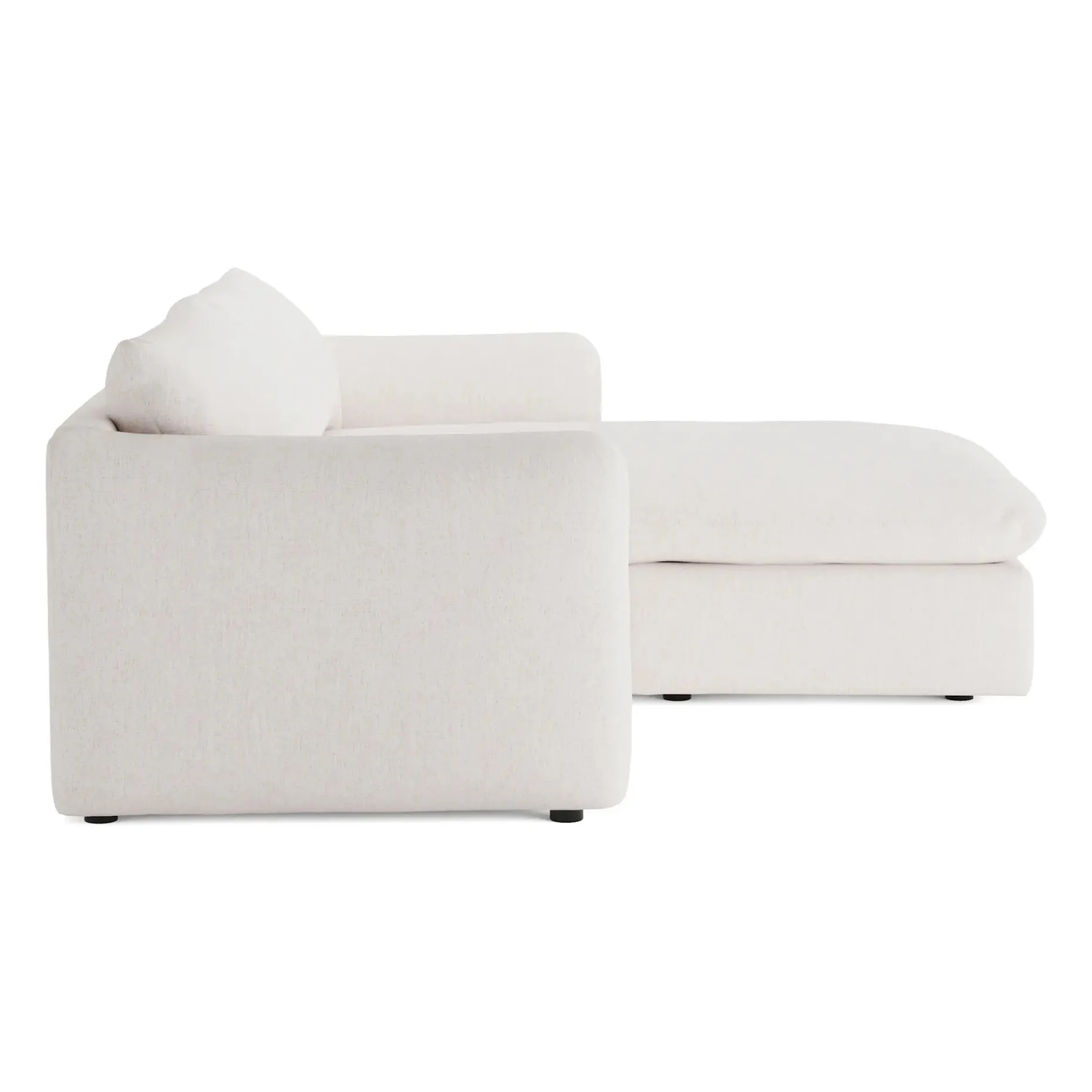 Leigh 86" Reversible Storage Sleeper Sectional - Napa White