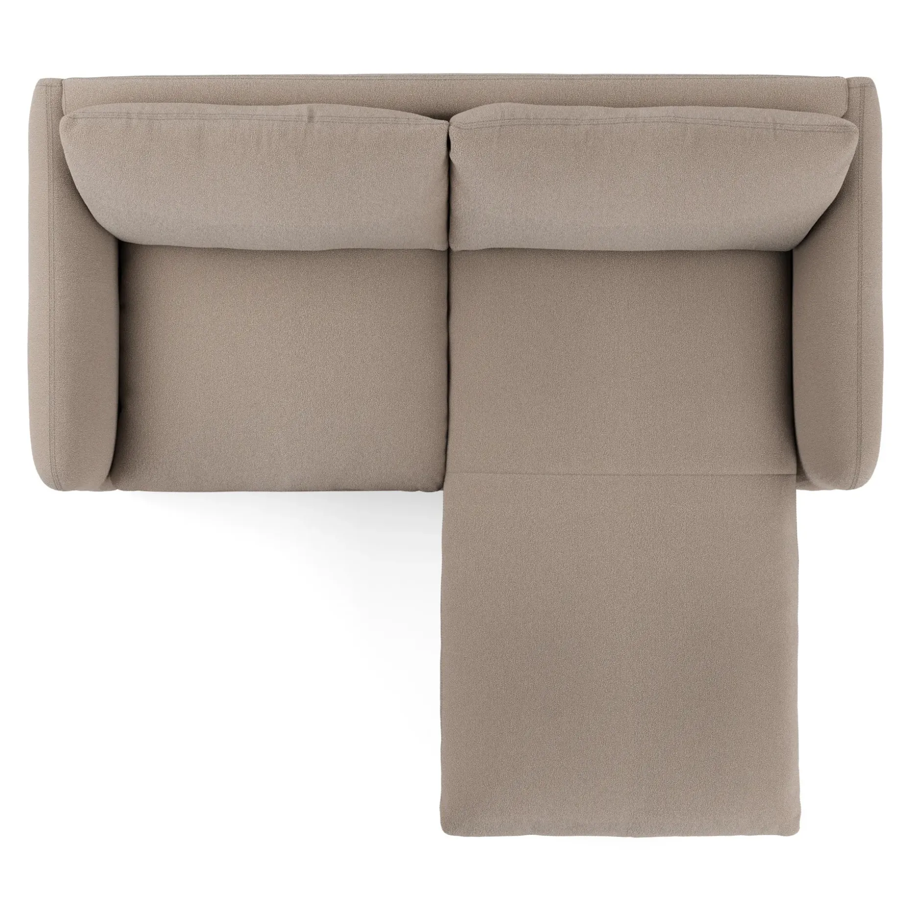 Leigh 86" Reversible Storage Sleeper Sectional - Sandstone Wool Bouclé