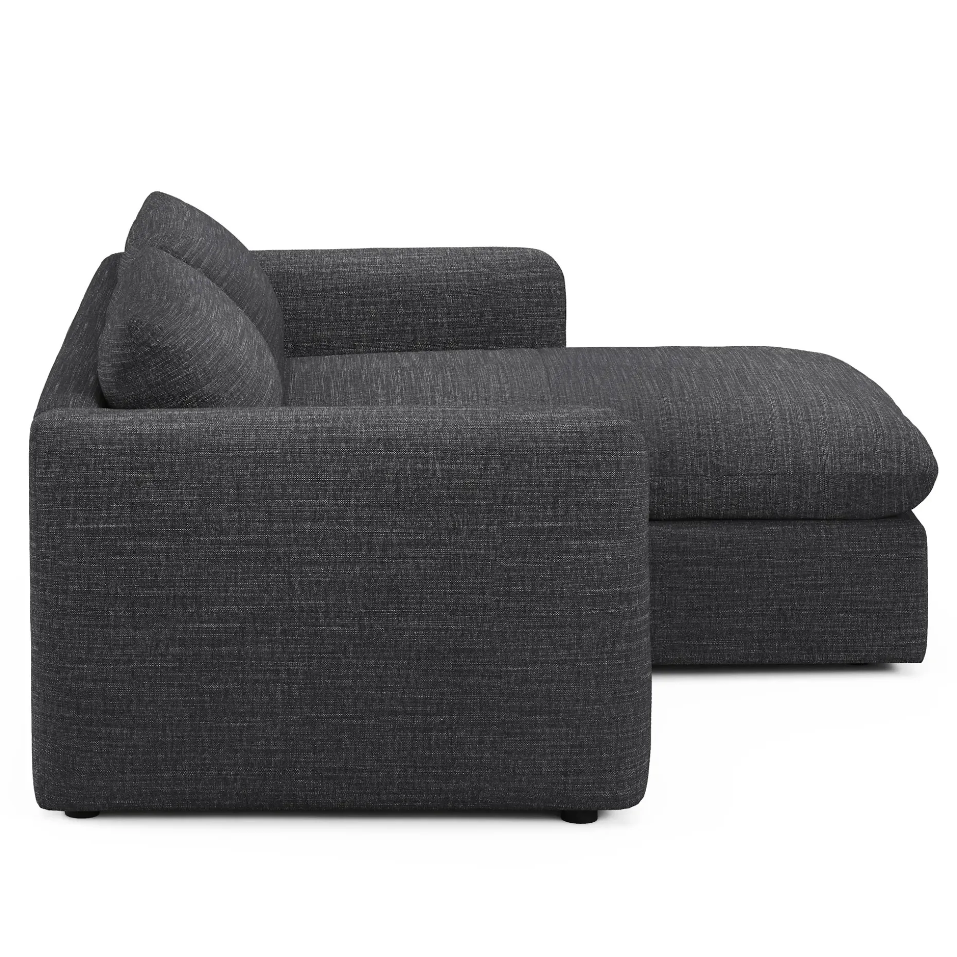 Leigh 86" Reversible Storage Sleeper Sectional - Napa Charcoal