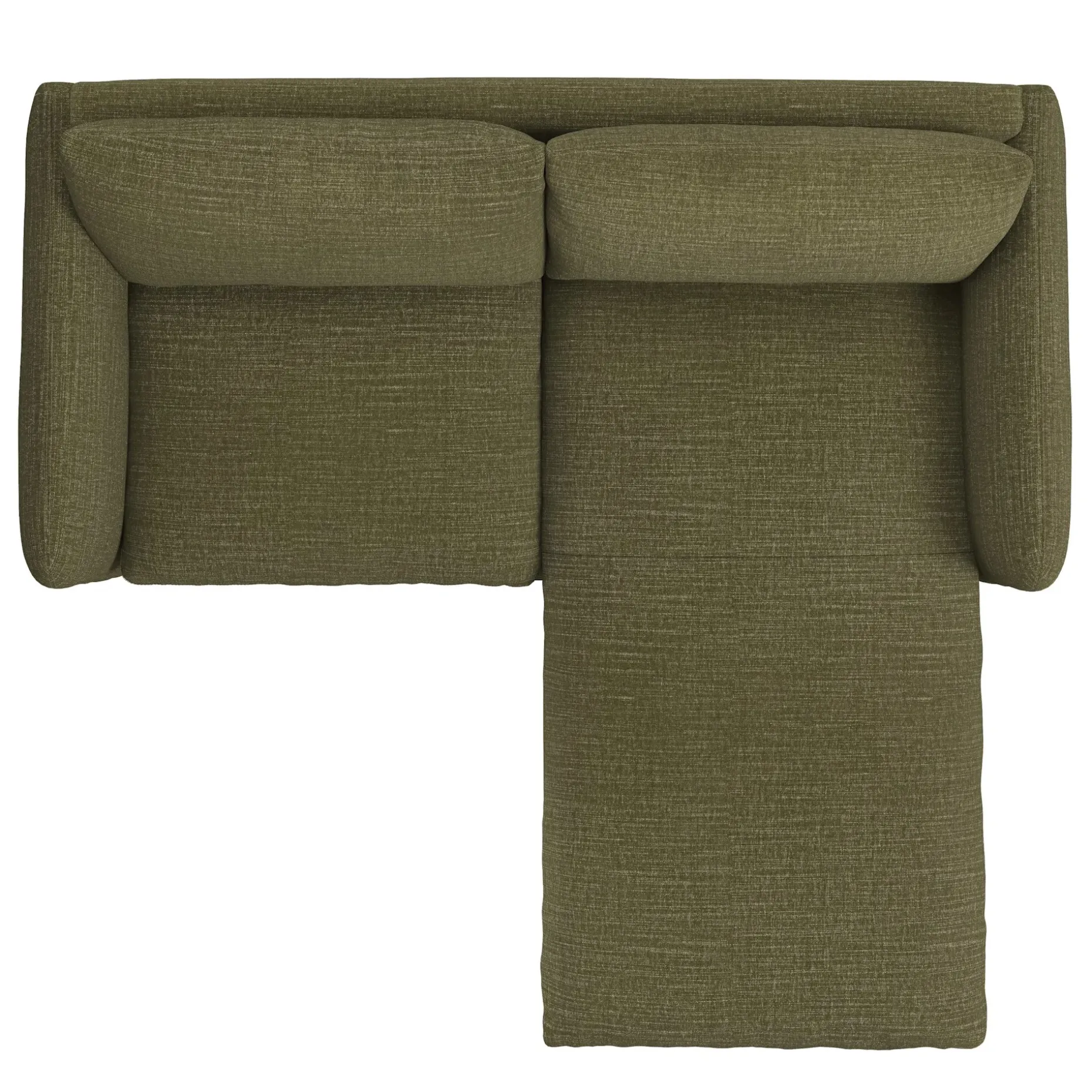 Leigh 86" Reversible Storage Sleeper Sectional - Napa Moss