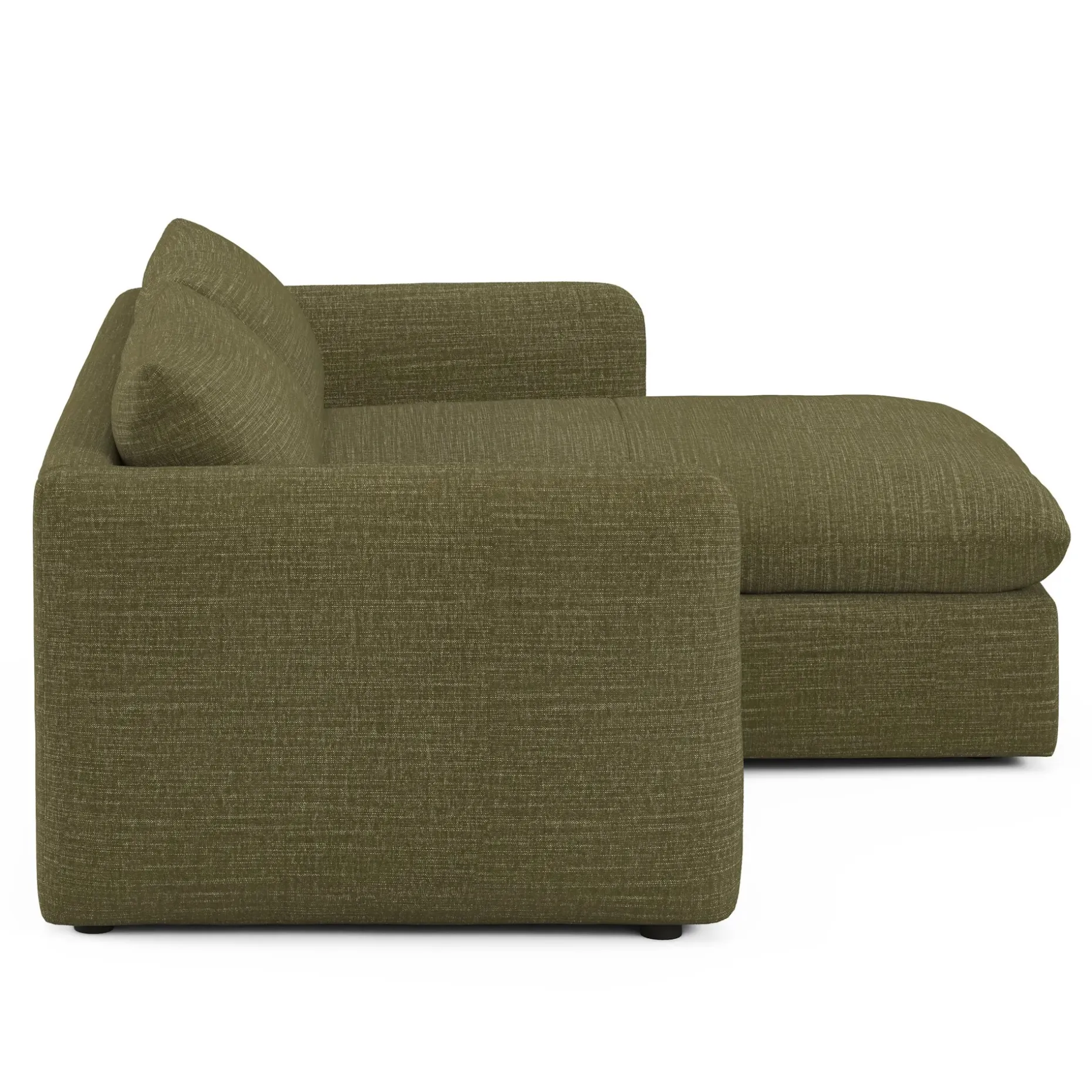 Leigh 86" Reversible Storage Sleeper Sectional - Napa Moss