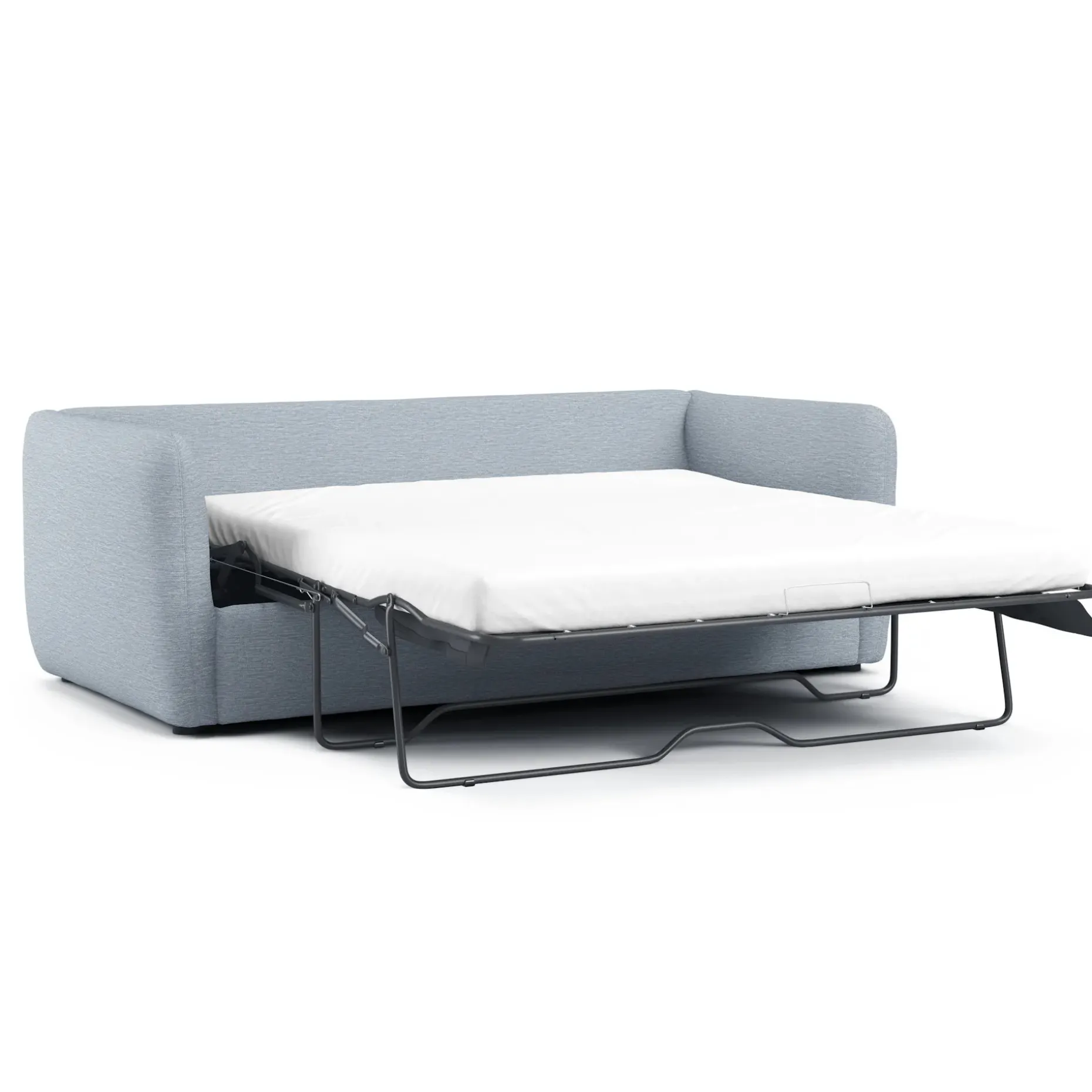 Leigh 86" Reversible Storage Sleeper Sectional - Silver Light Blue