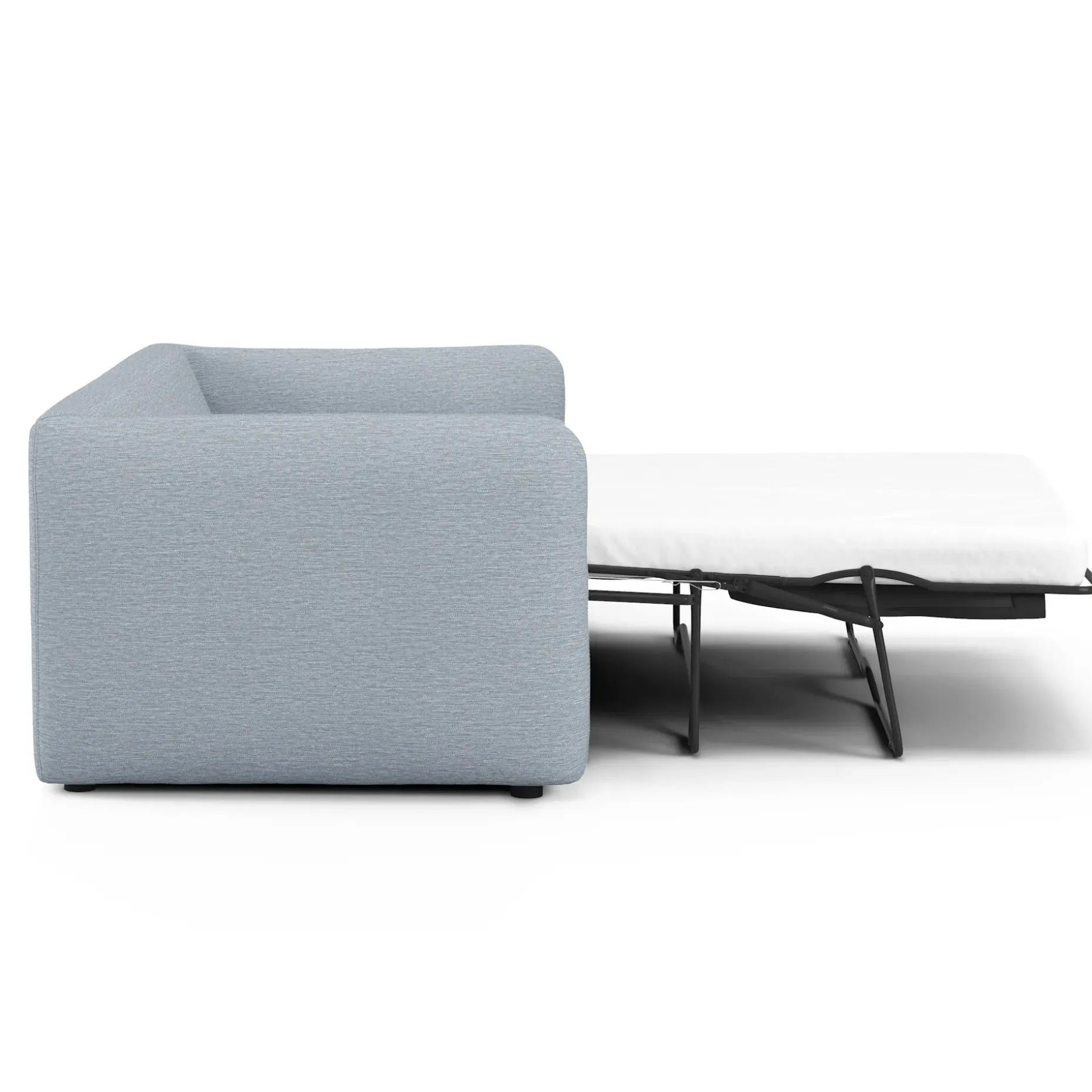 Leigh 86" Reversible Storage Sleeper Sectional - Silver Light Blue