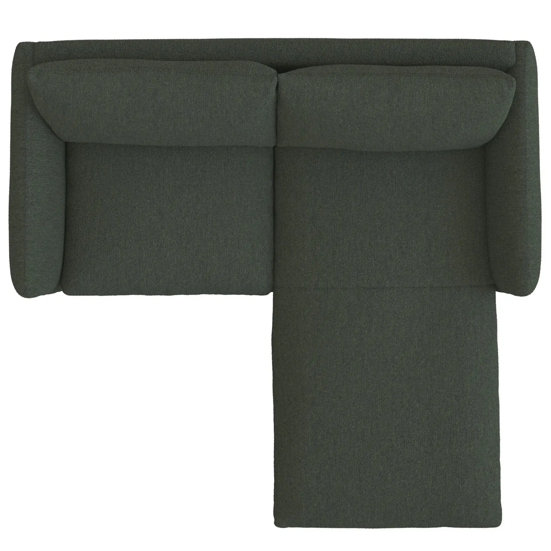 Leigh 86" Reversible Storage Sleeper Sectional - Green Wool Bouclé