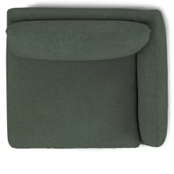 Leigh 46" Right Arm Module - Green Wool Bouclé