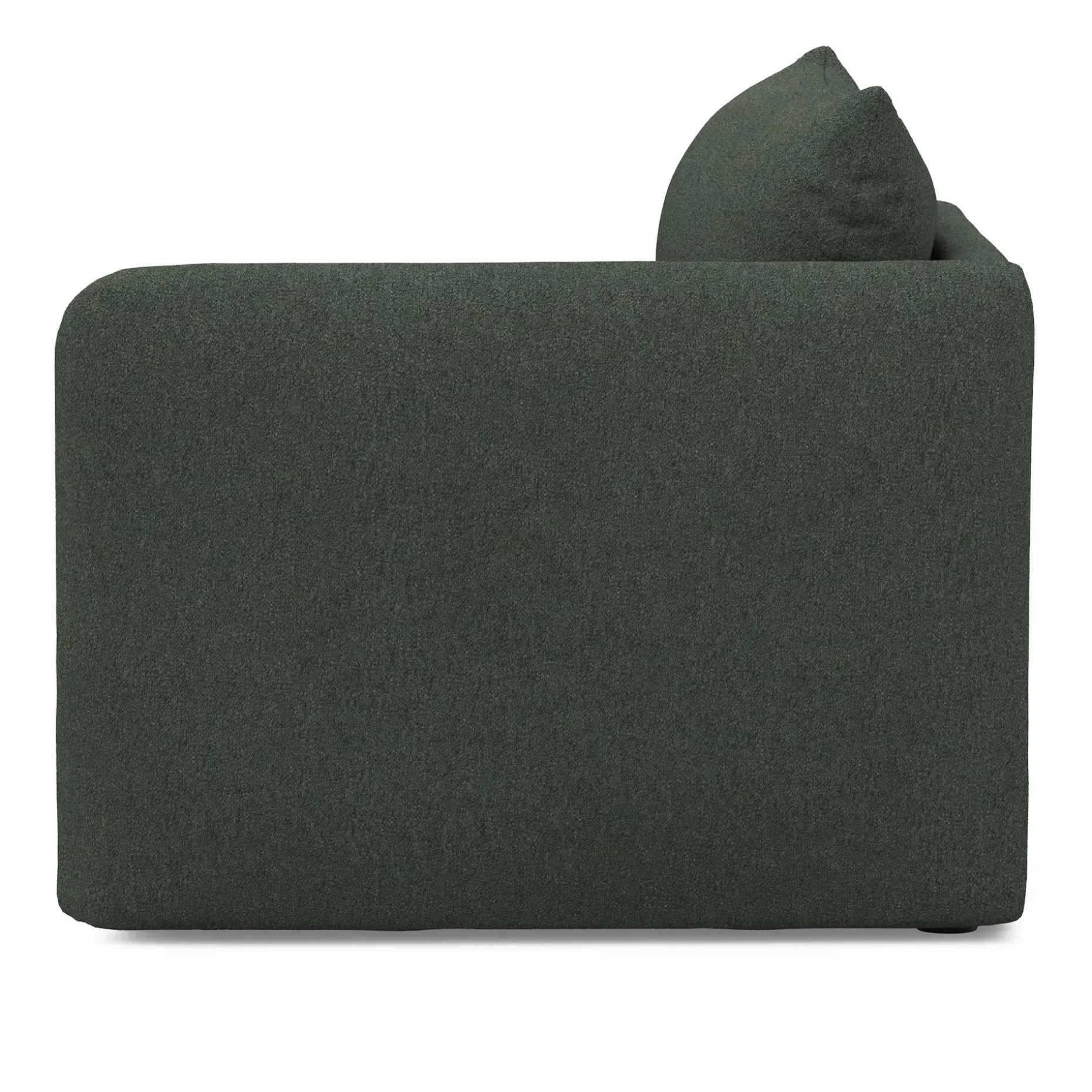 Leigh 46" Right Arm Module - Green Wool Bouclé