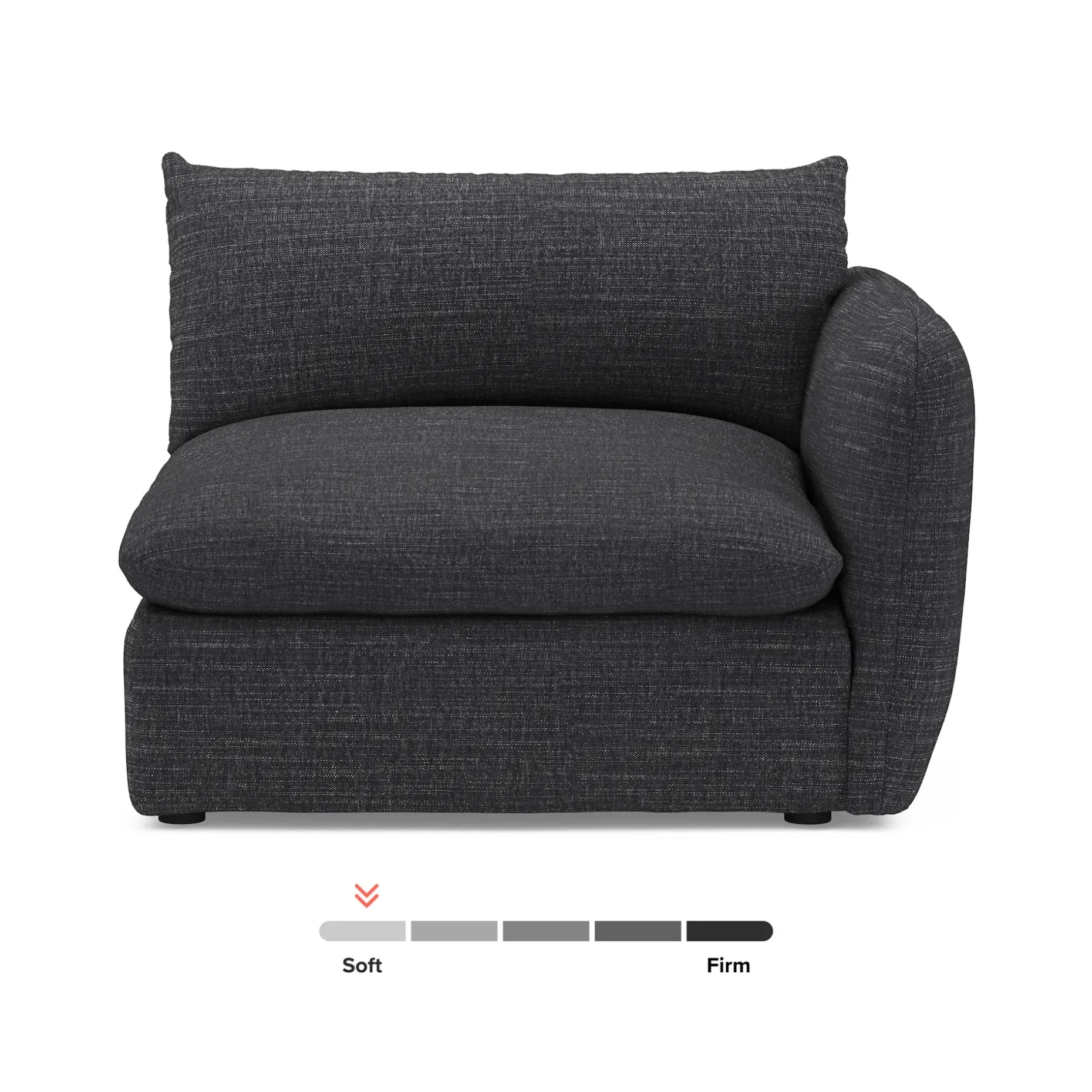 Leigh 46" Right Arm Module - Napa Charcoal
