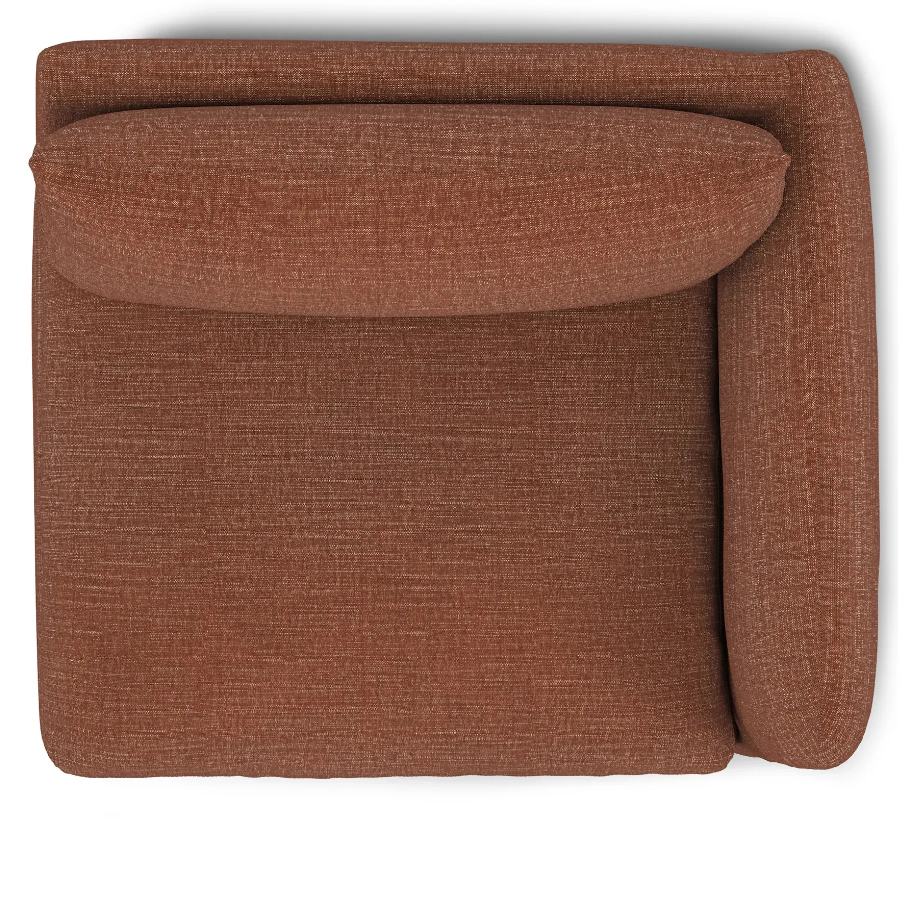 Leigh 46" Right Arm Module - Napa Rust