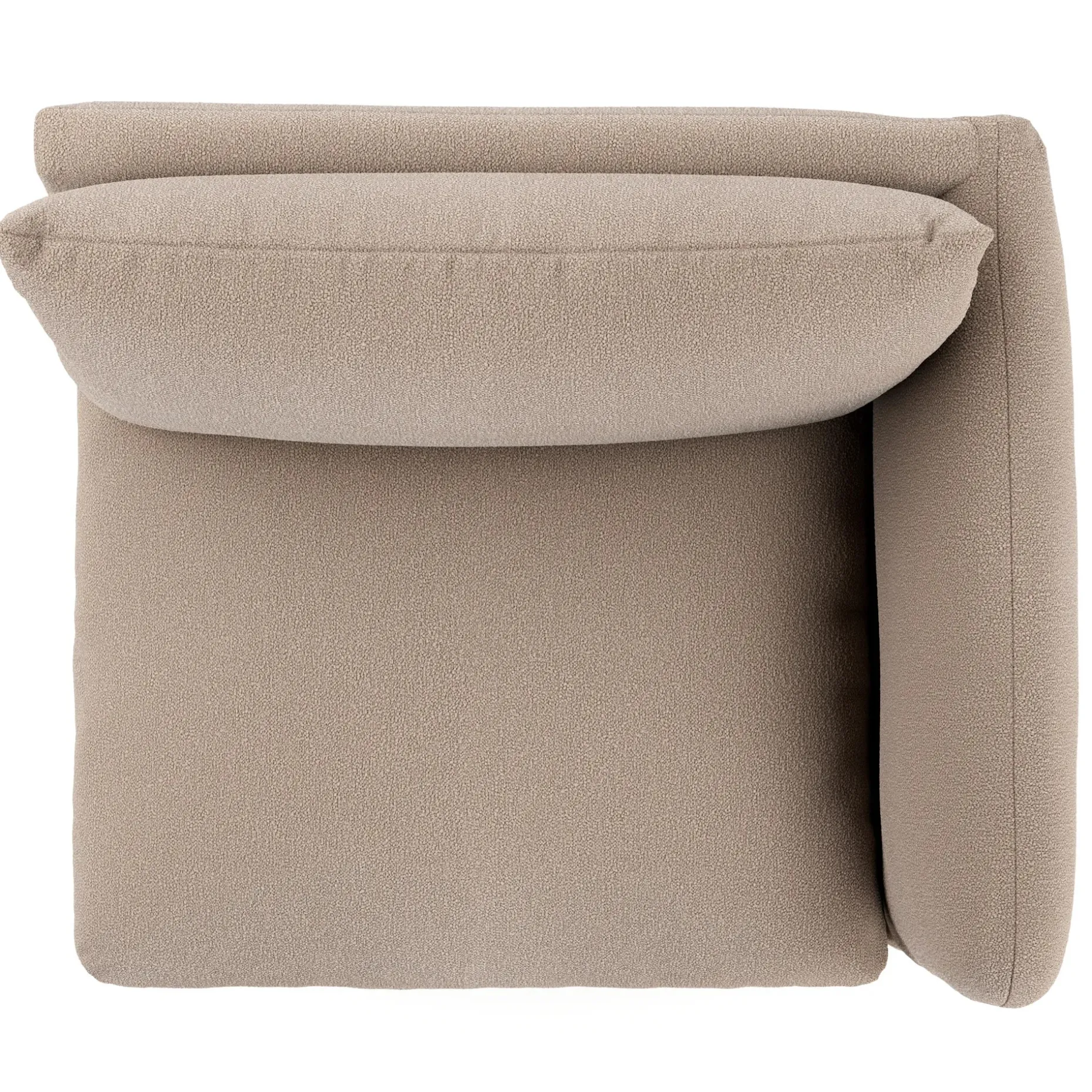 Leigh 46" Right Arm Module - Sandstone Wool Bouclé