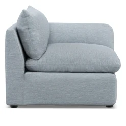 Leigh 46" Right Arm Module - Silver Light Blue