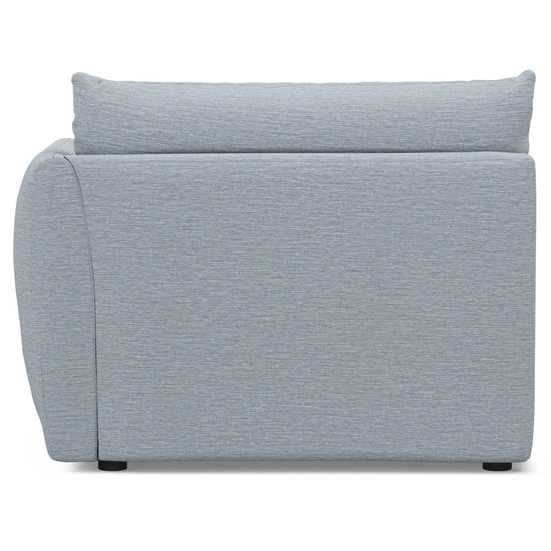 Leigh 46" Right Arm Module - Silver Light Blue