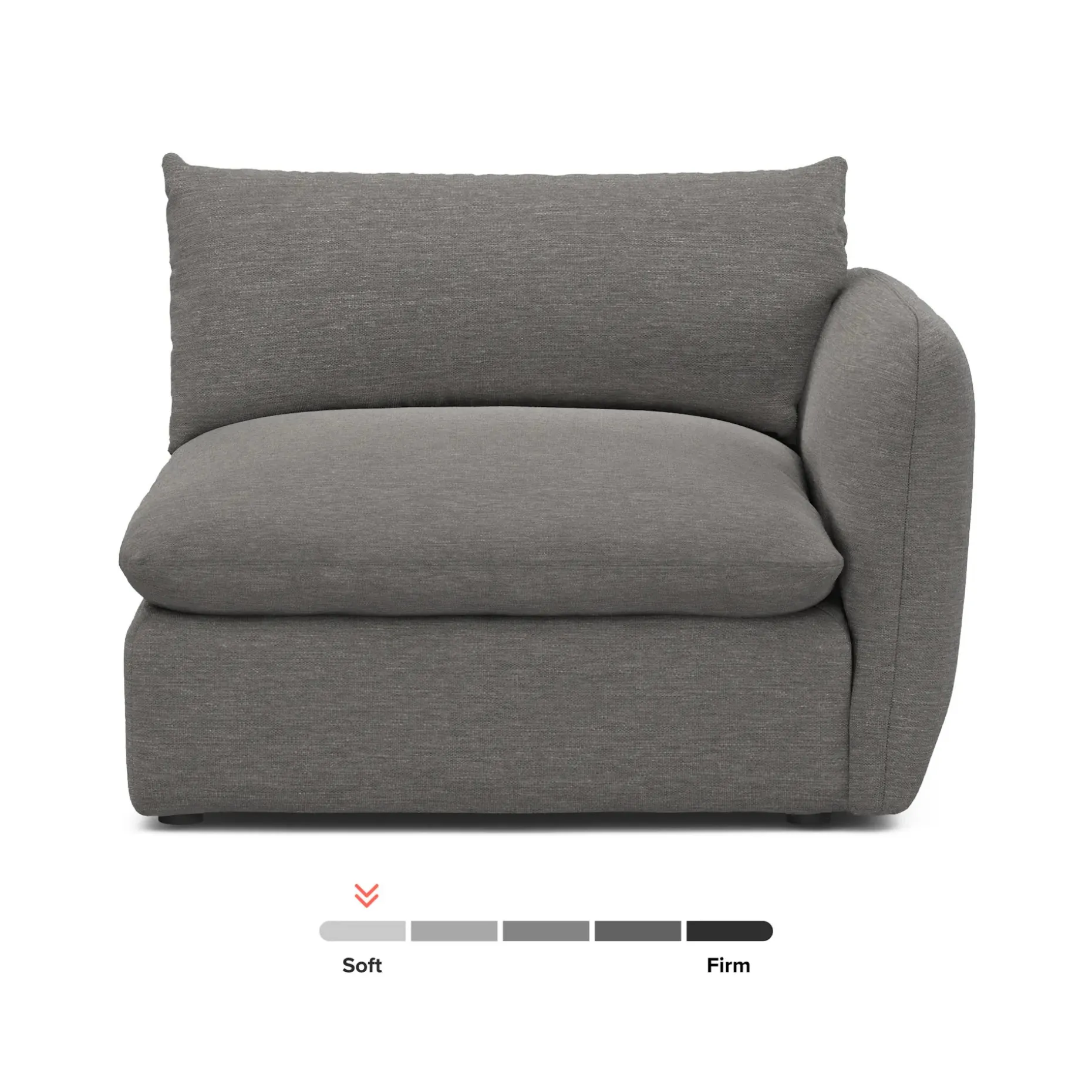 Leigh 46" Right Arm Module - Silver Gray