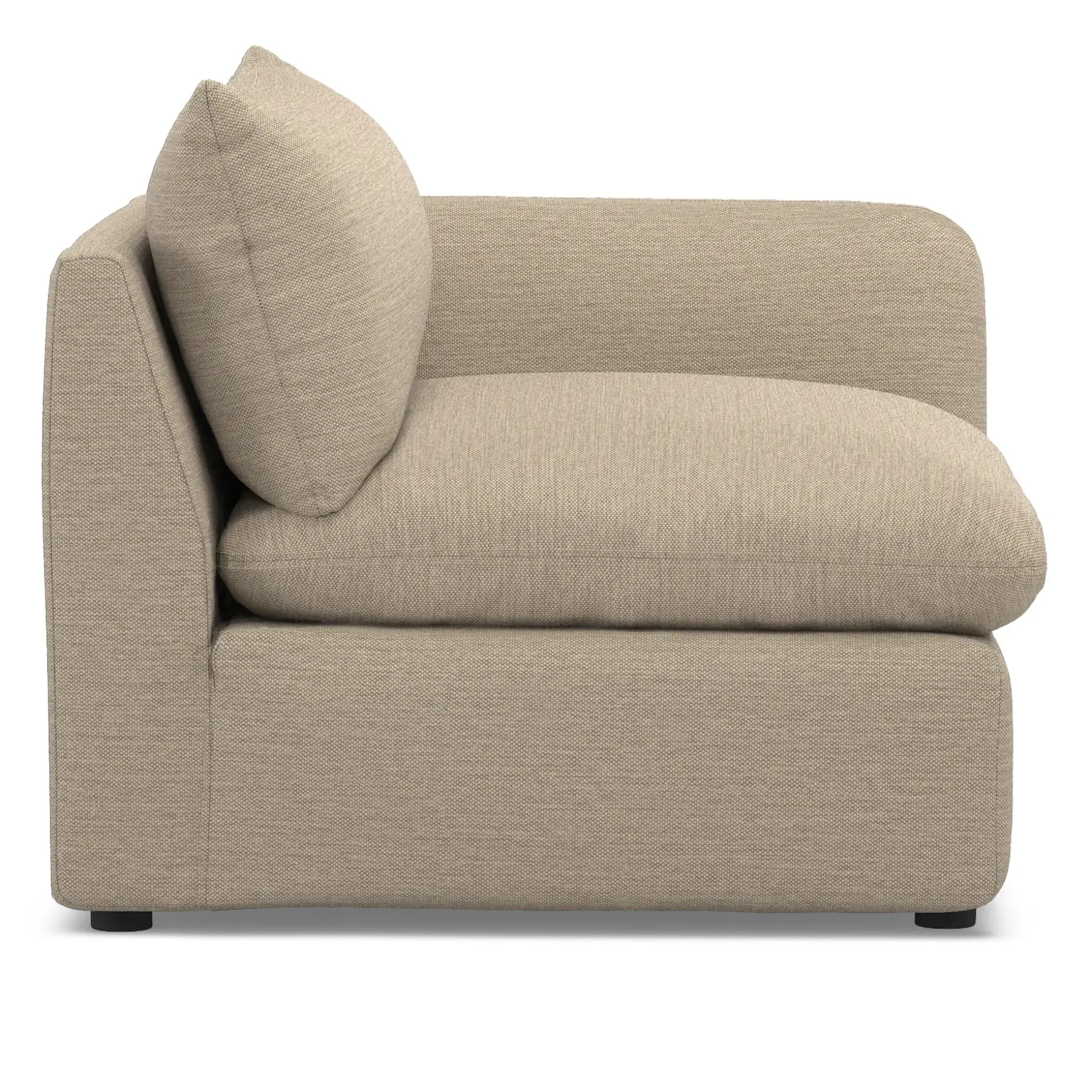 Leigh 46" Right Arm Module - Silver Taupe