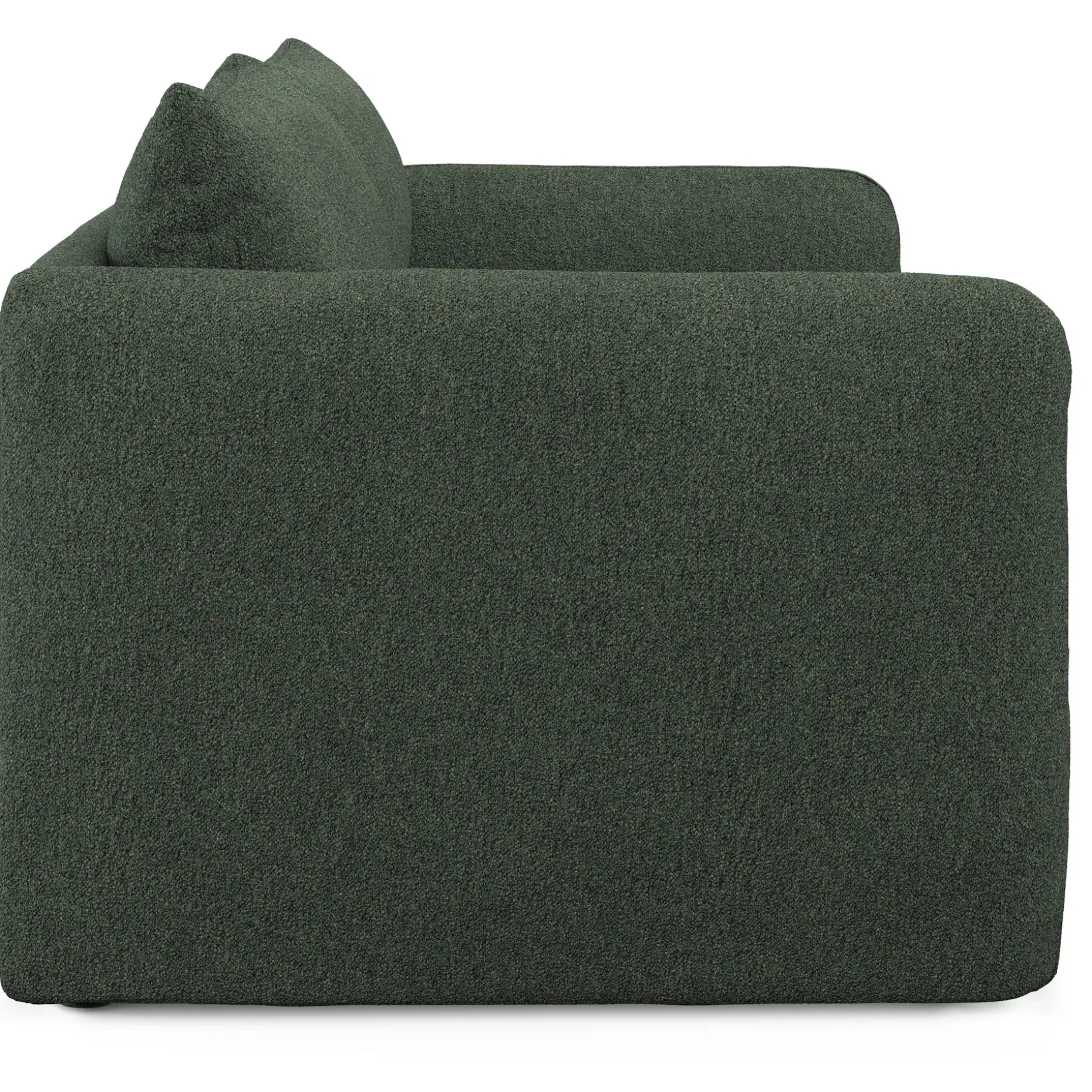 Leigh 86" Sofa Bed - Green Wool Bouclé