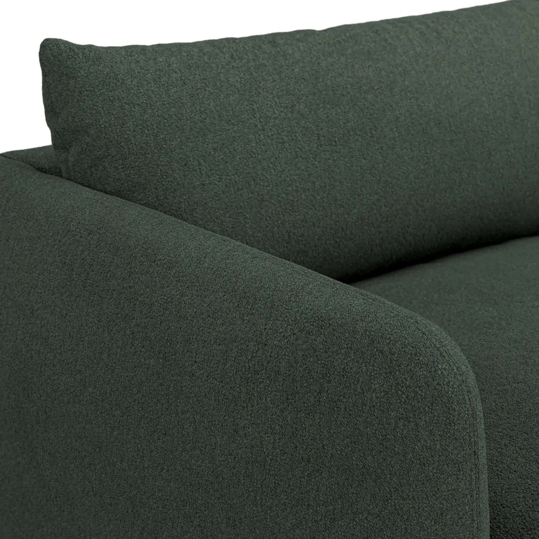 Leigh 86" Sofa Bed - Green Wool Bouclé
