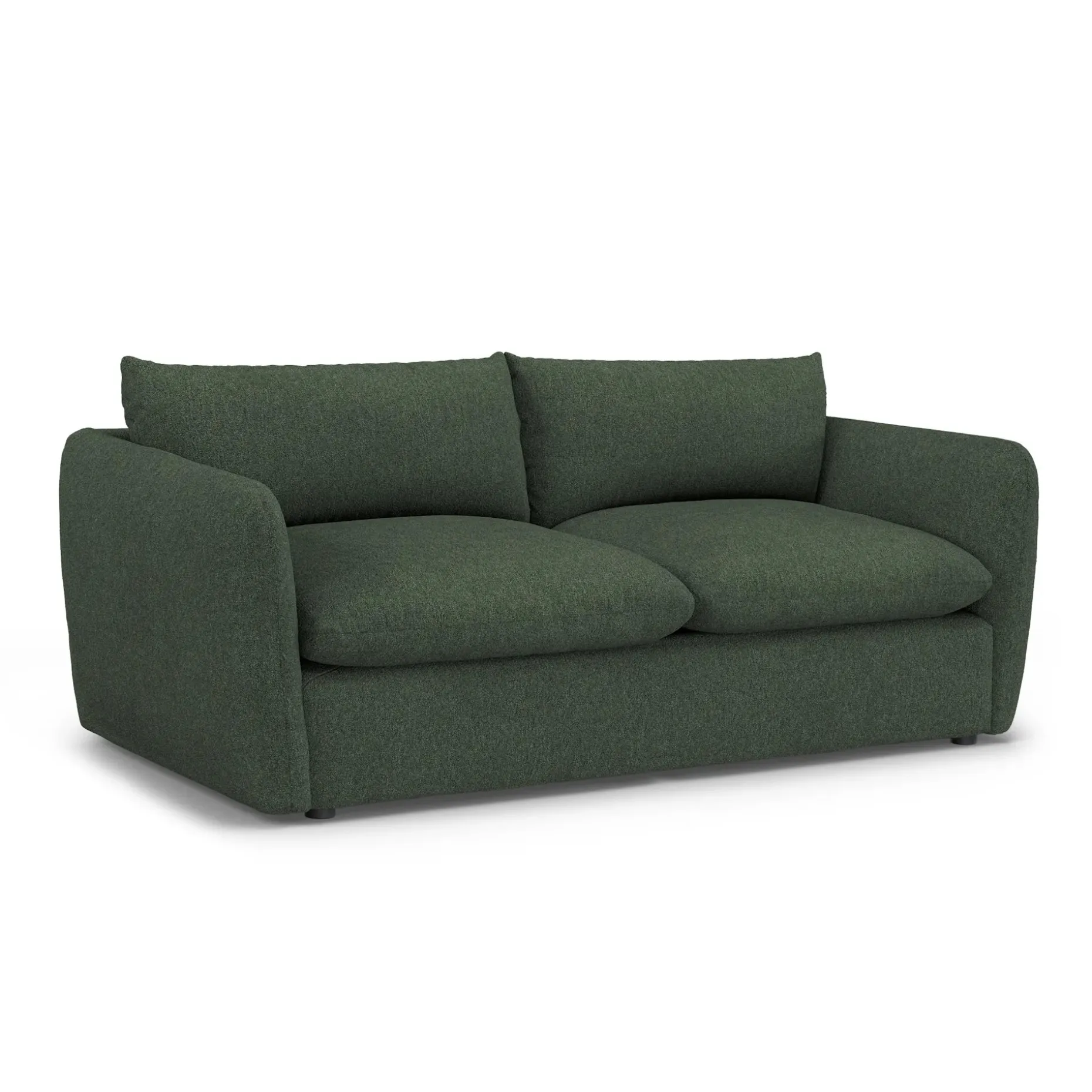 Leigh 86" Sofa Bed - Green Wool Bouclé