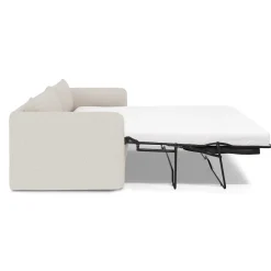 Leigh 86" Sofa Bed - Ivory Wool Bouclé