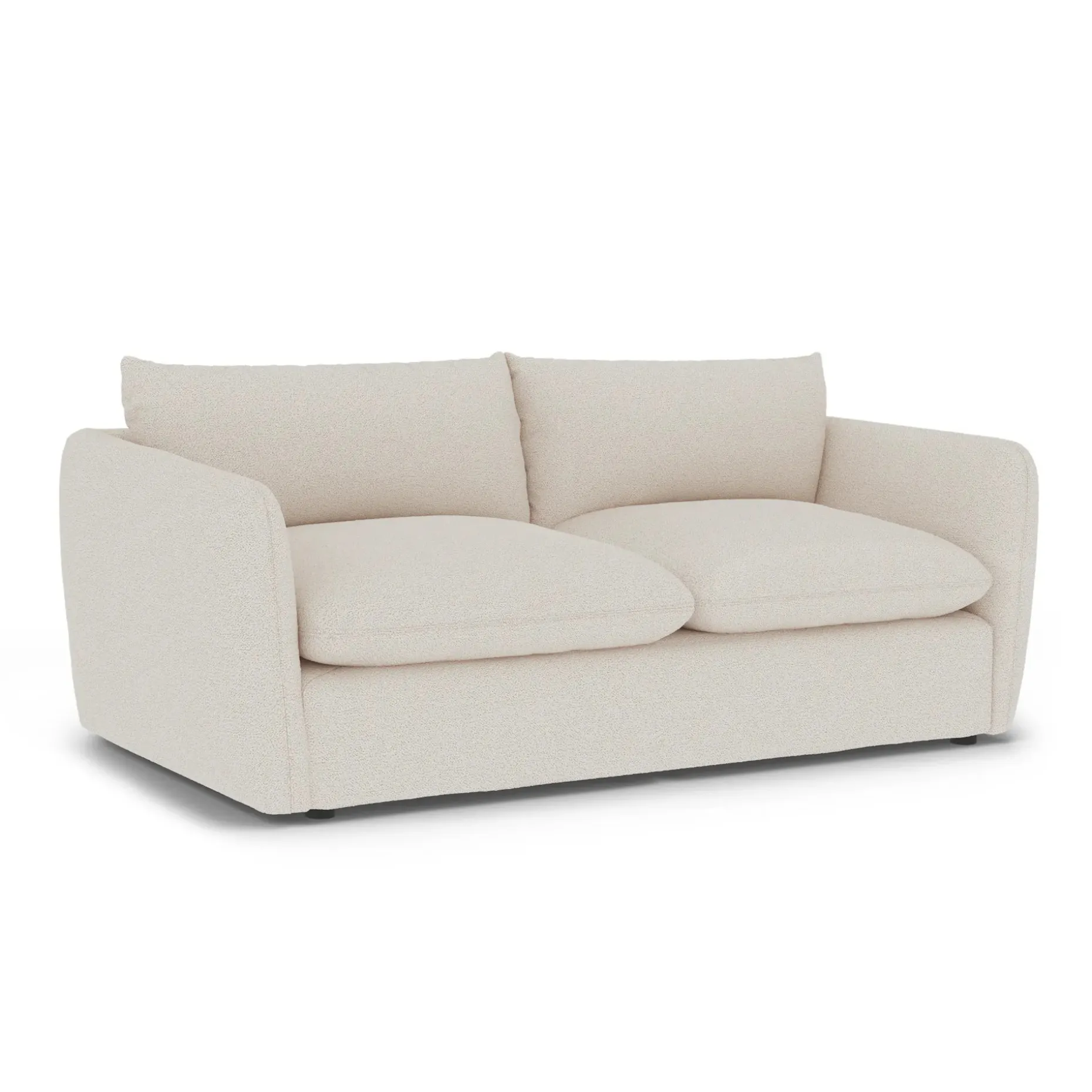 Leigh 86" Sofa Bed - Ivory Wool Bouclé