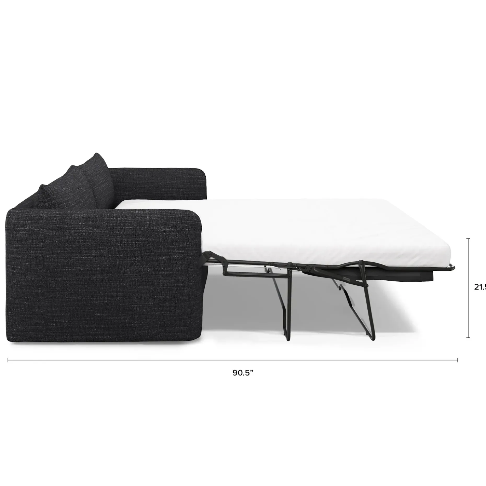 Leigh 86" Sofa Bed - Napa Charcoal
