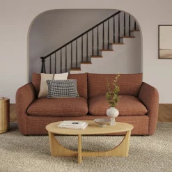 Leigh 86" Sofa Bed - Napa Rust