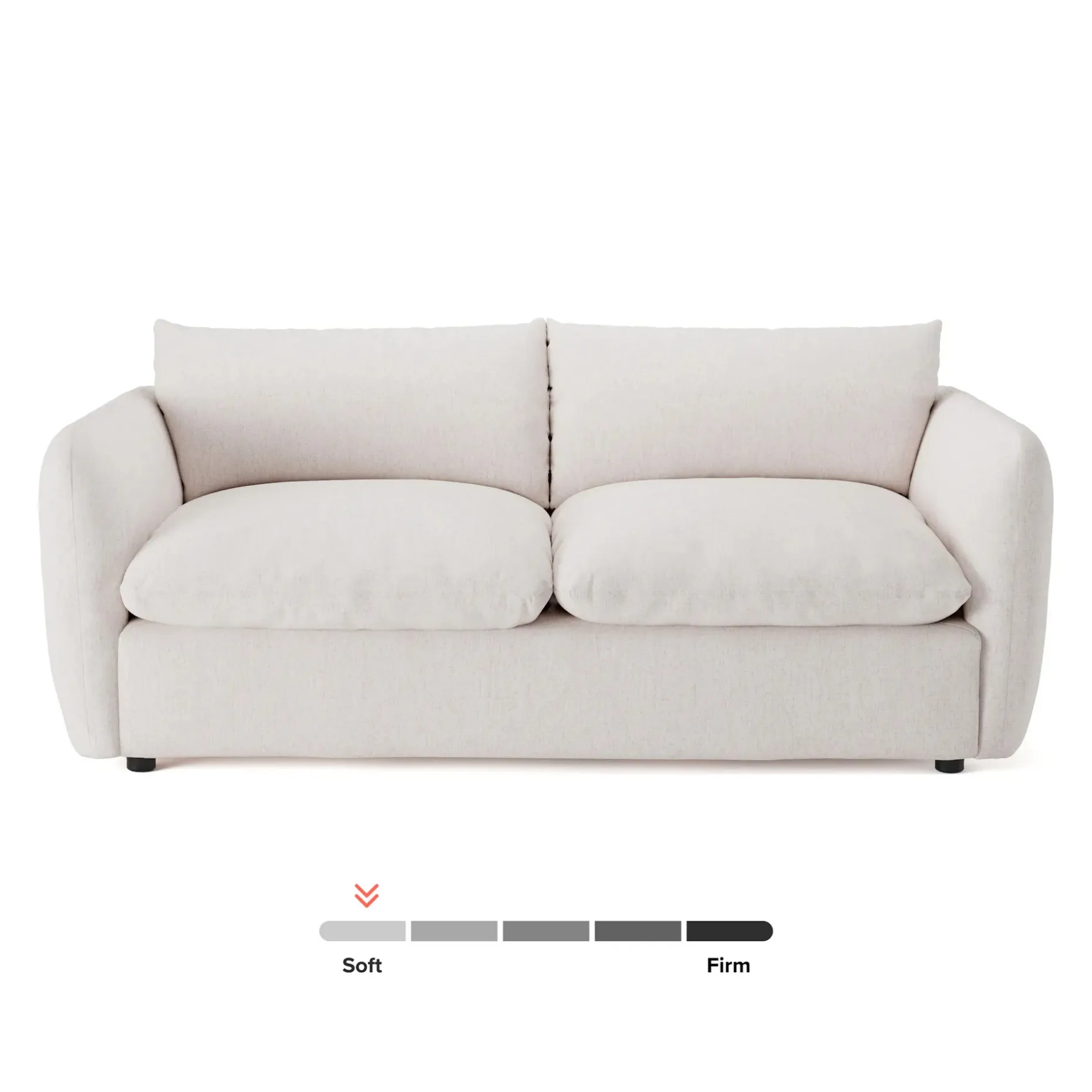 Leigh 86" Sofa Bed - Napa White