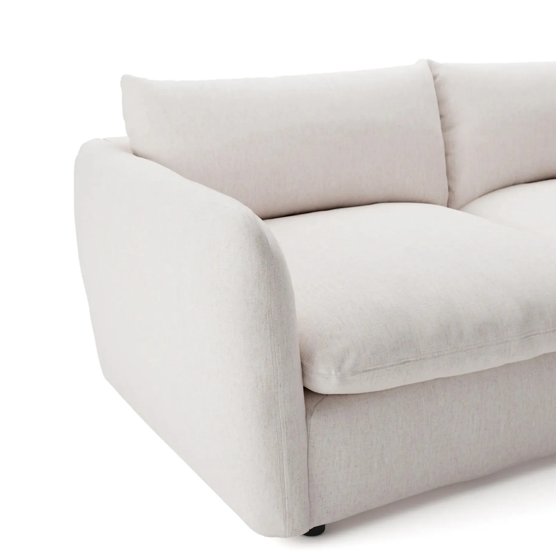 Leigh 86" Sofa Bed - Napa White