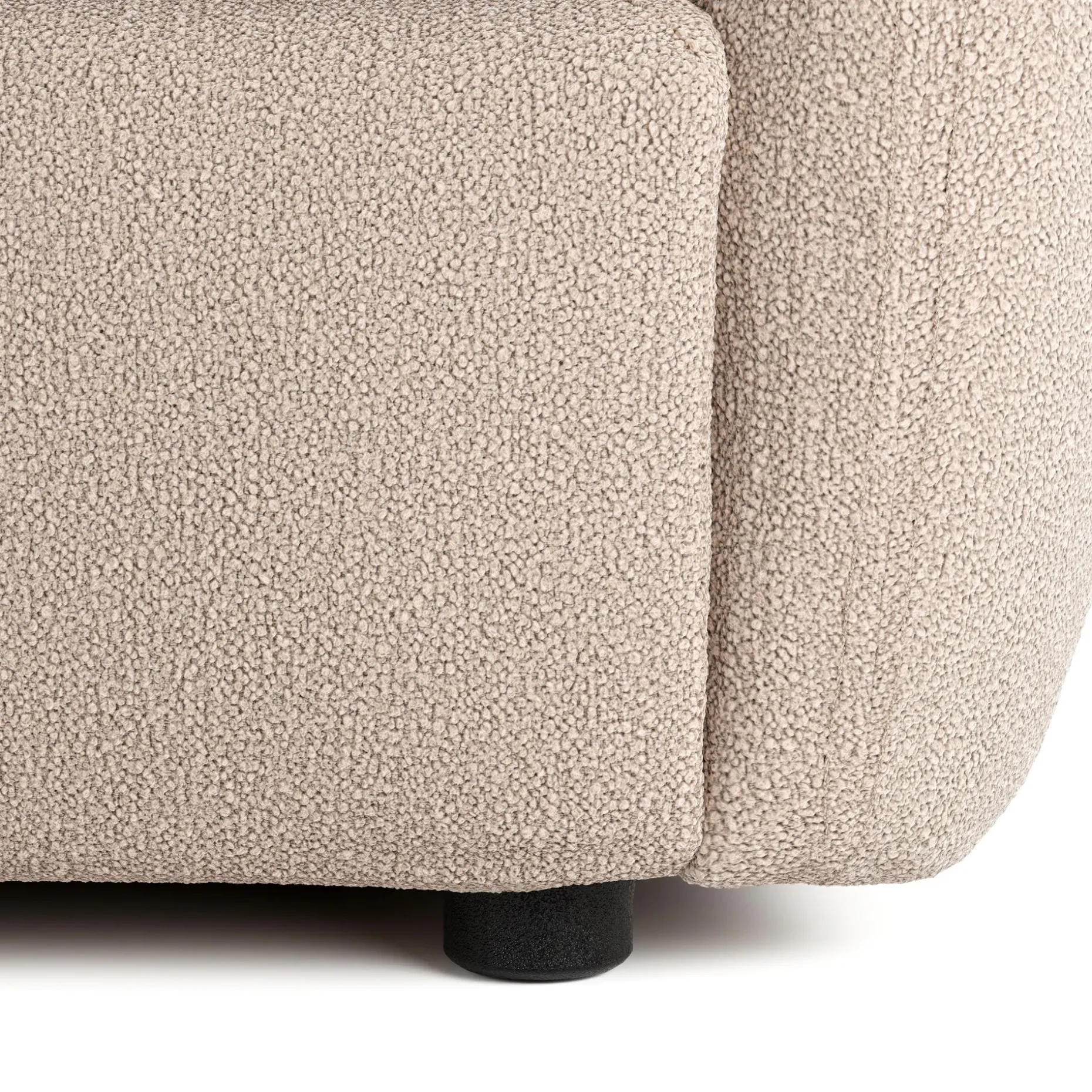 Leigh 86" Sofa Bed - Sandstone Wool Bouclé