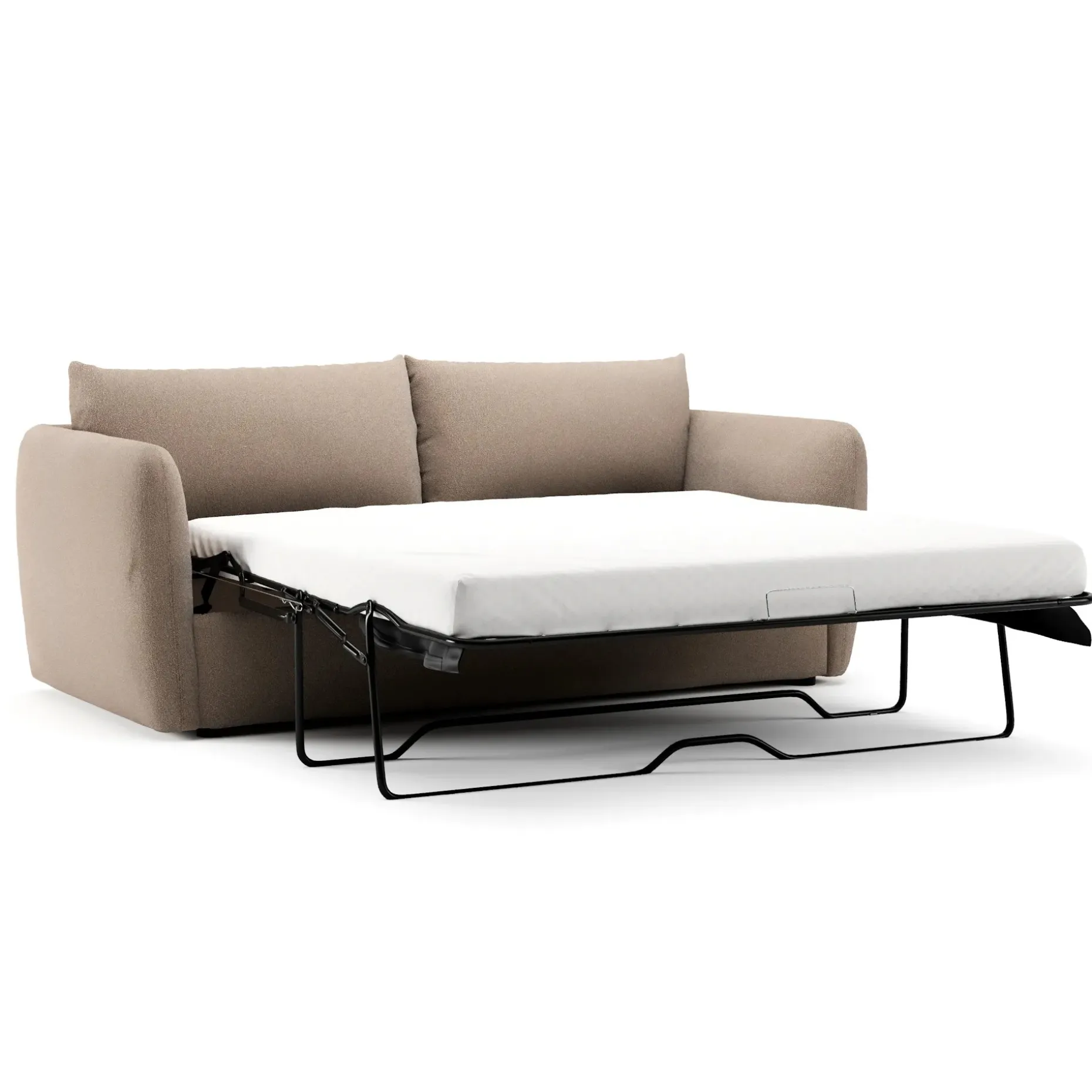 Leigh 86" Sofa Bed - Sandstone Wool Bouclé