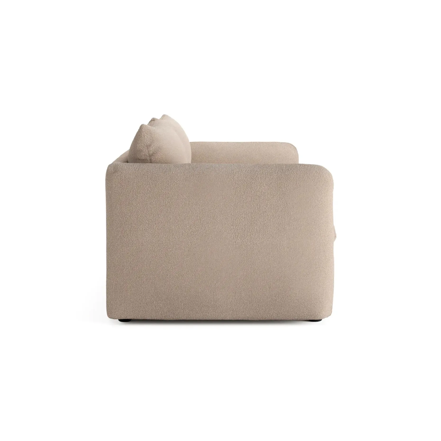 Leigh 86" Sofa Bed - Sandstone Wool Bouclé