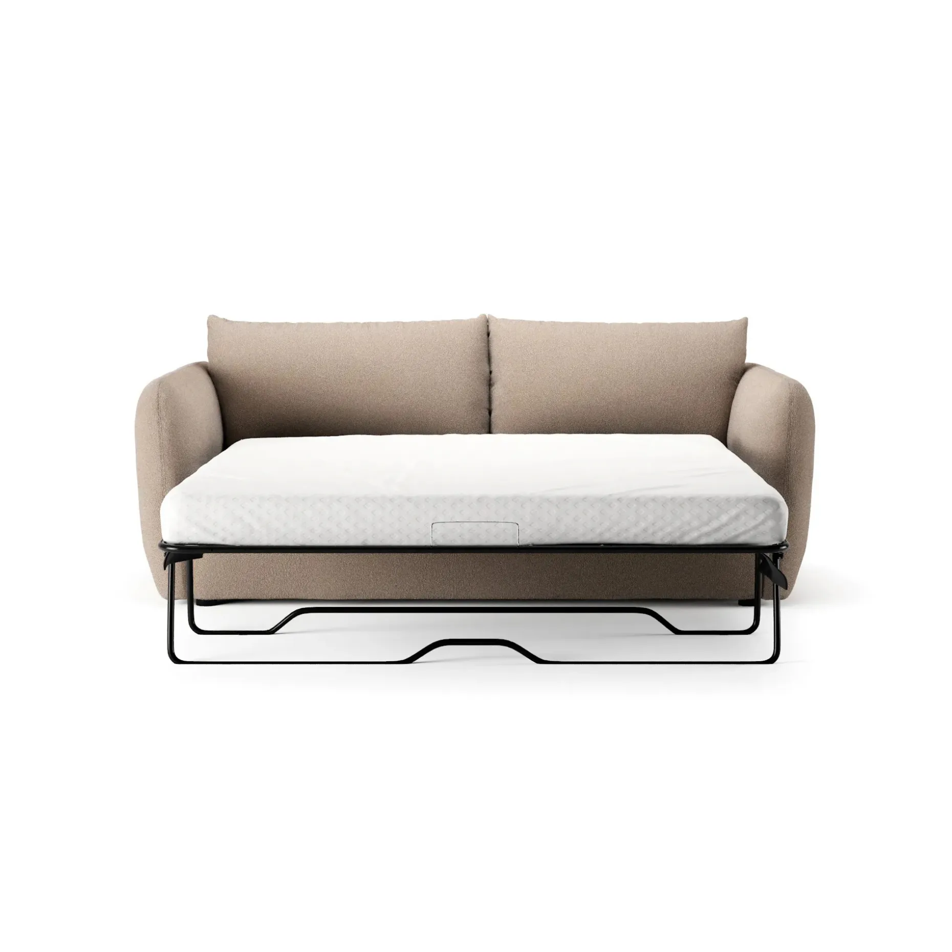 Leigh 86" Sofa Bed - Sandstone Wool Bouclé