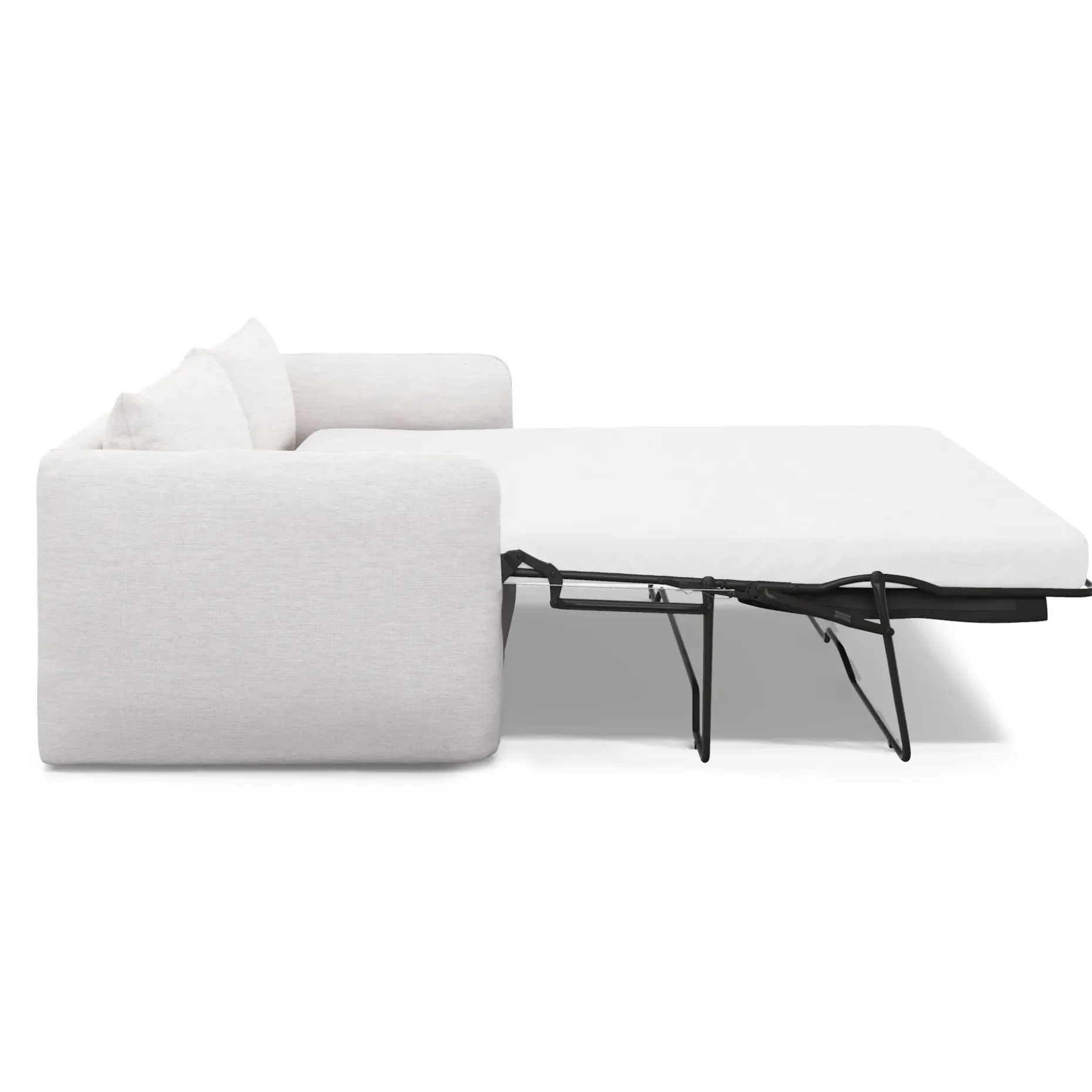 Leigh 86" Sofa Bed - Silver Ivory