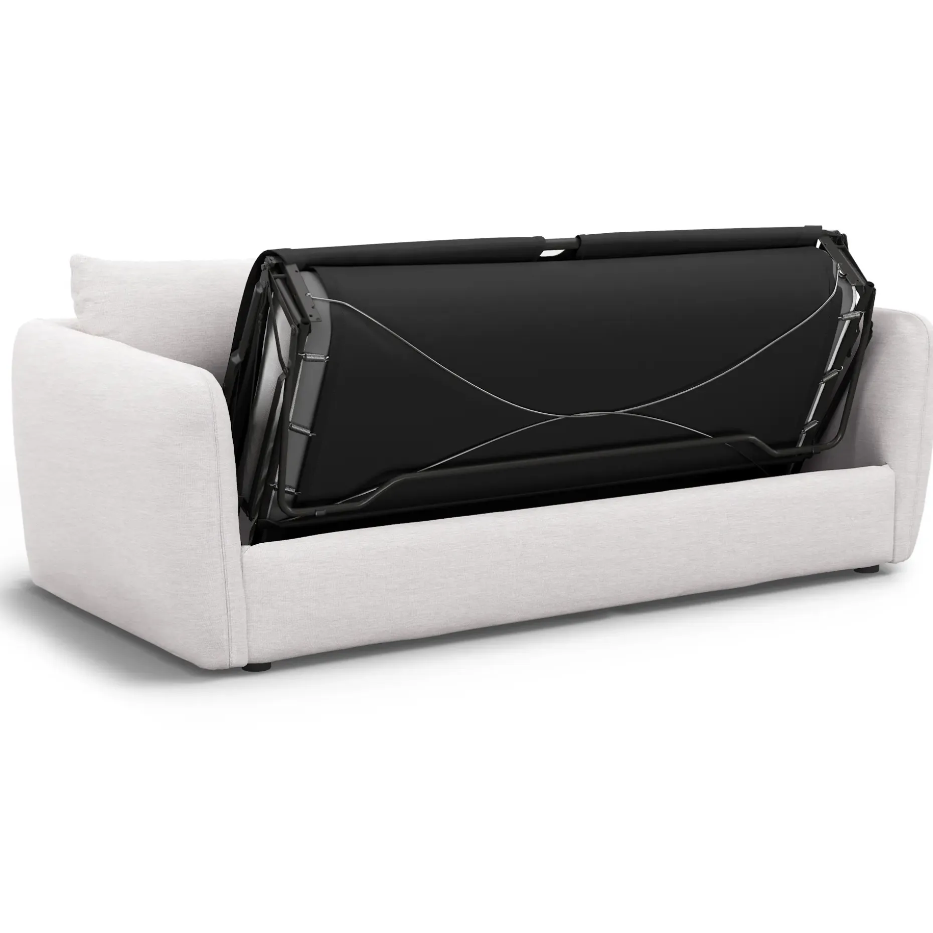 Leigh 86" Sofa Bed - Silver Ivory