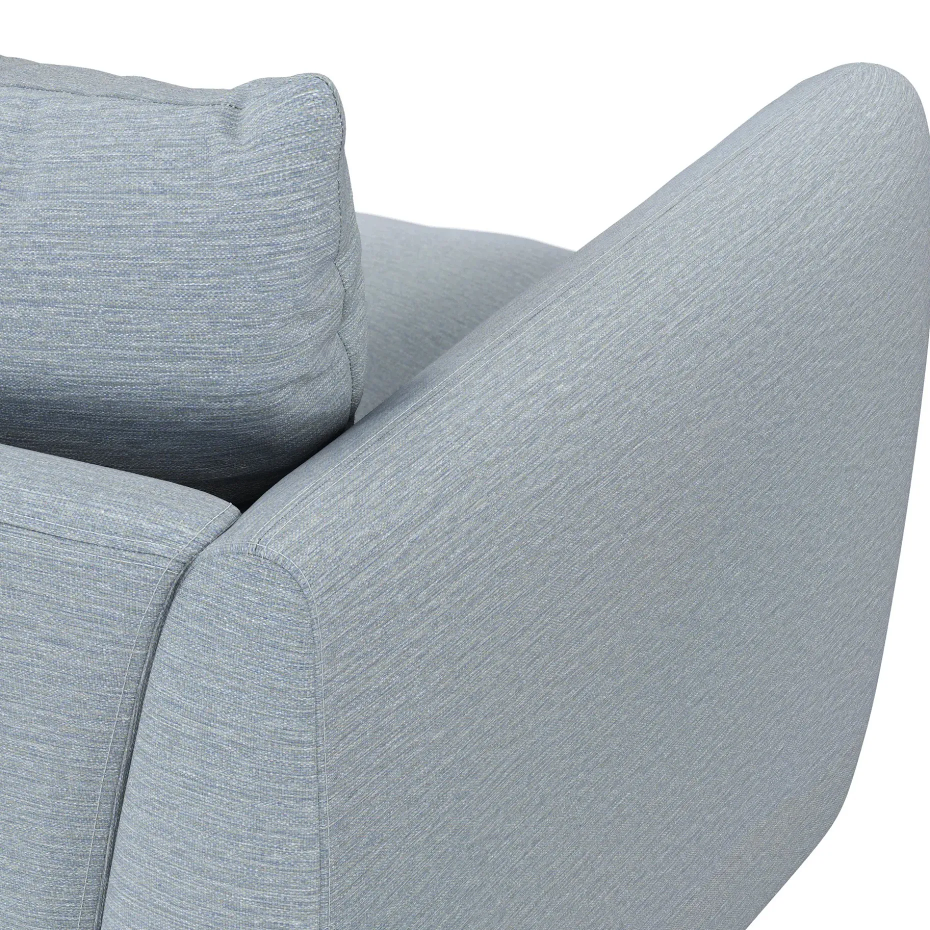 Leigh 86" Sofa Bed - Silver Light Blue