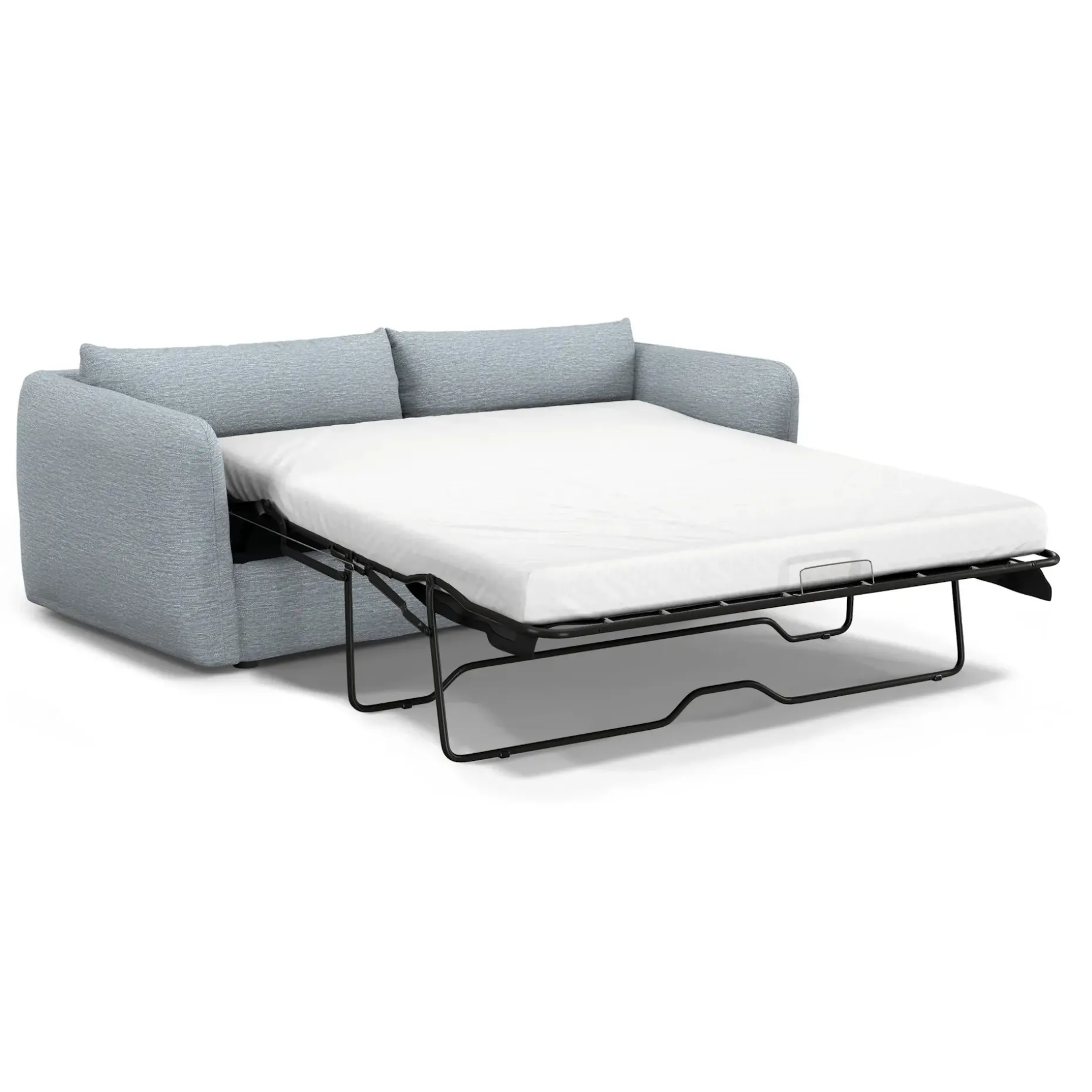 Leigh 86" Sofa Bed - Silver Light Blue