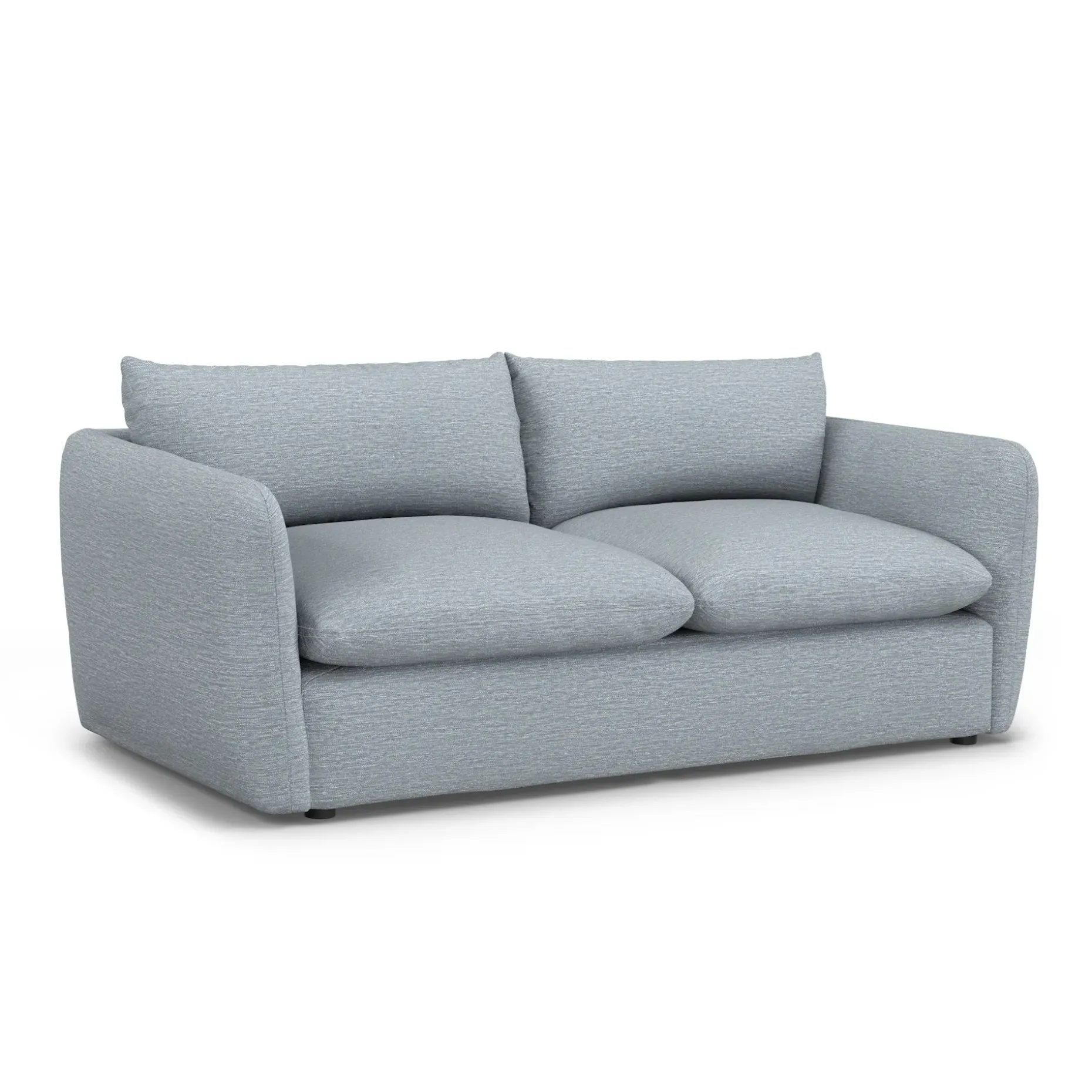 Leigh 86" Sofa Bed - Silver Light Blue