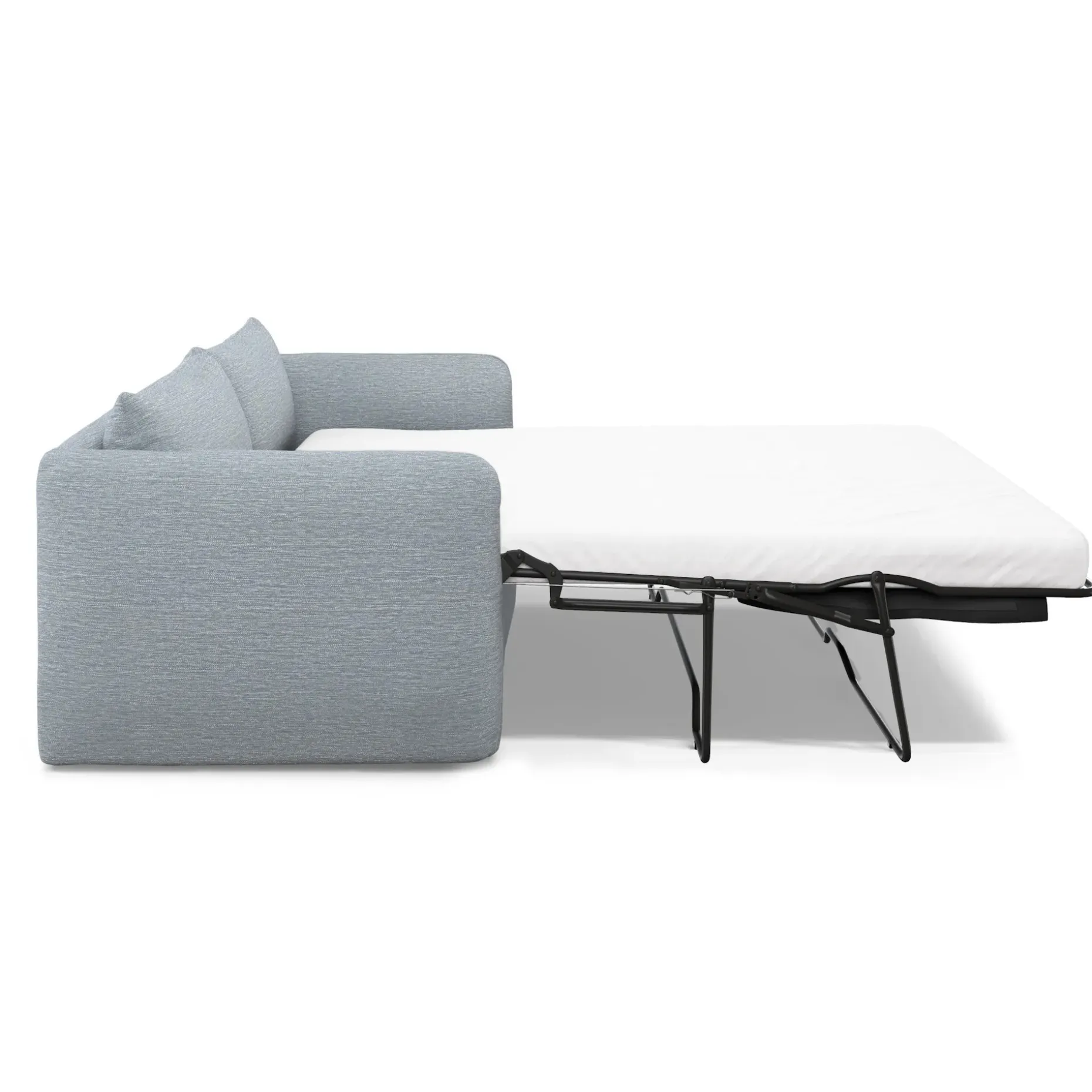 Leigh 86" Sofa Bed - Silver Light Blue