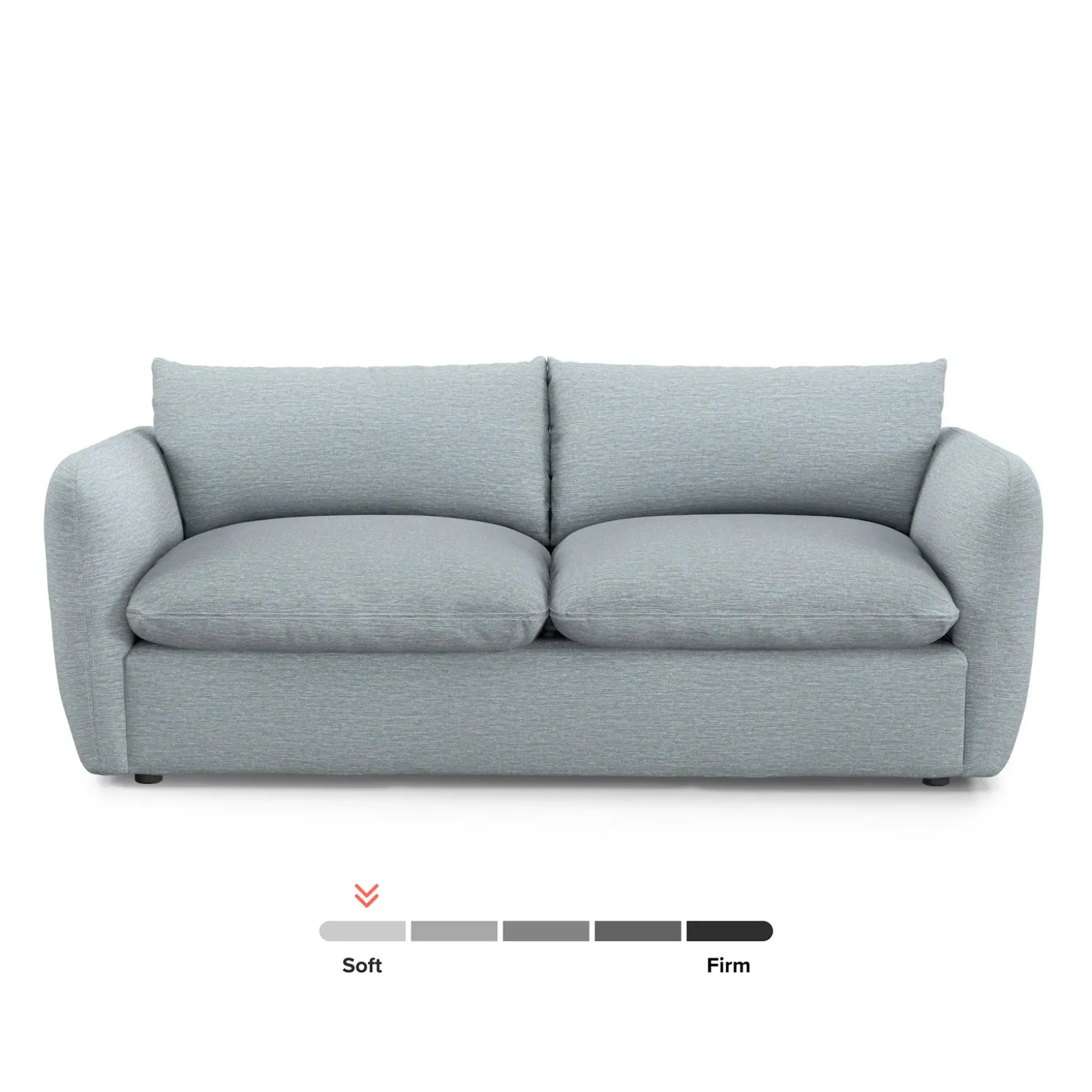Leigh 86" Sofa Bed - Silver Light Blue