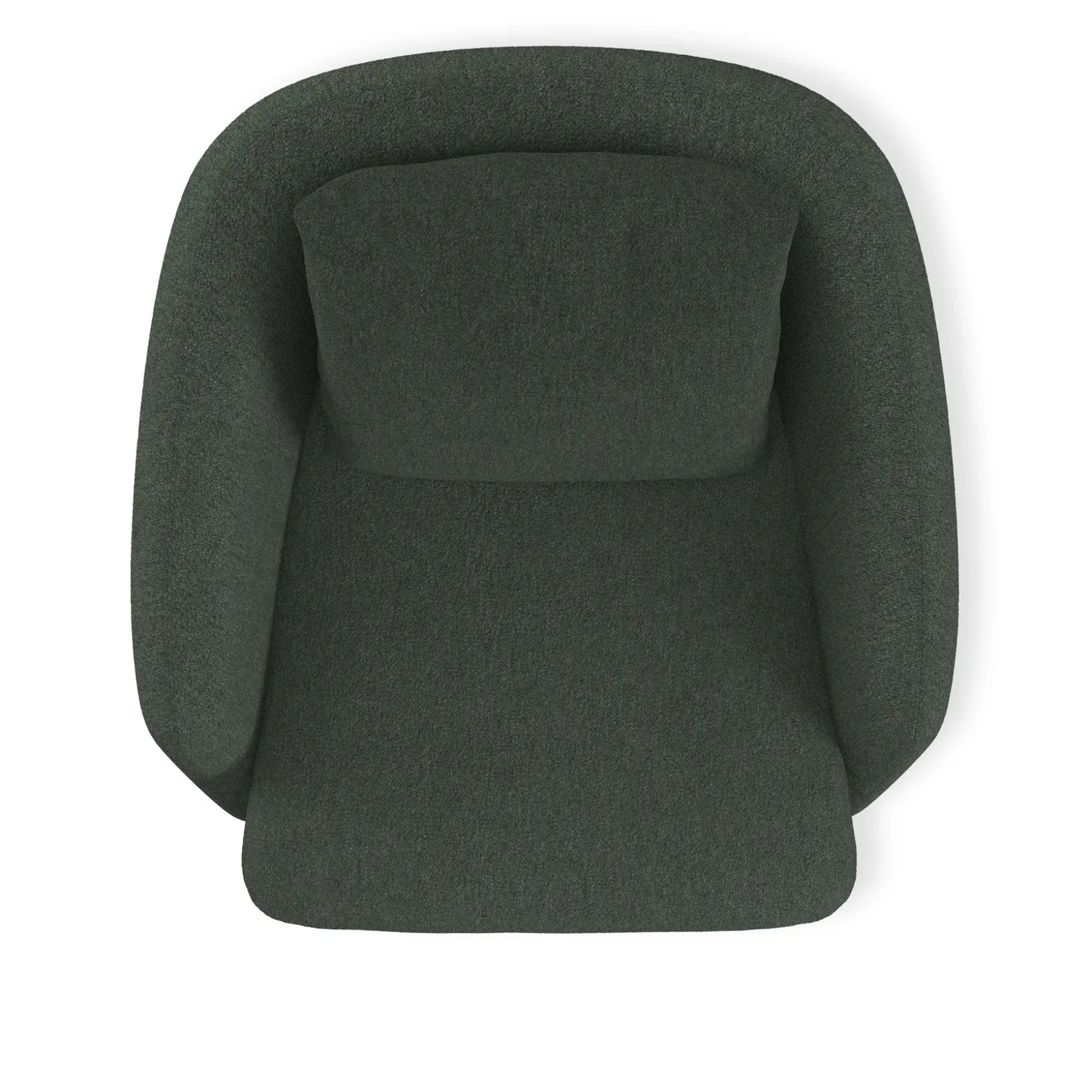 Leigh 33" Swivel Lounge Chair - Green Wool Bouclé