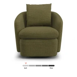 Leigh 33" Swivel Lounge Chair - Napa Moss