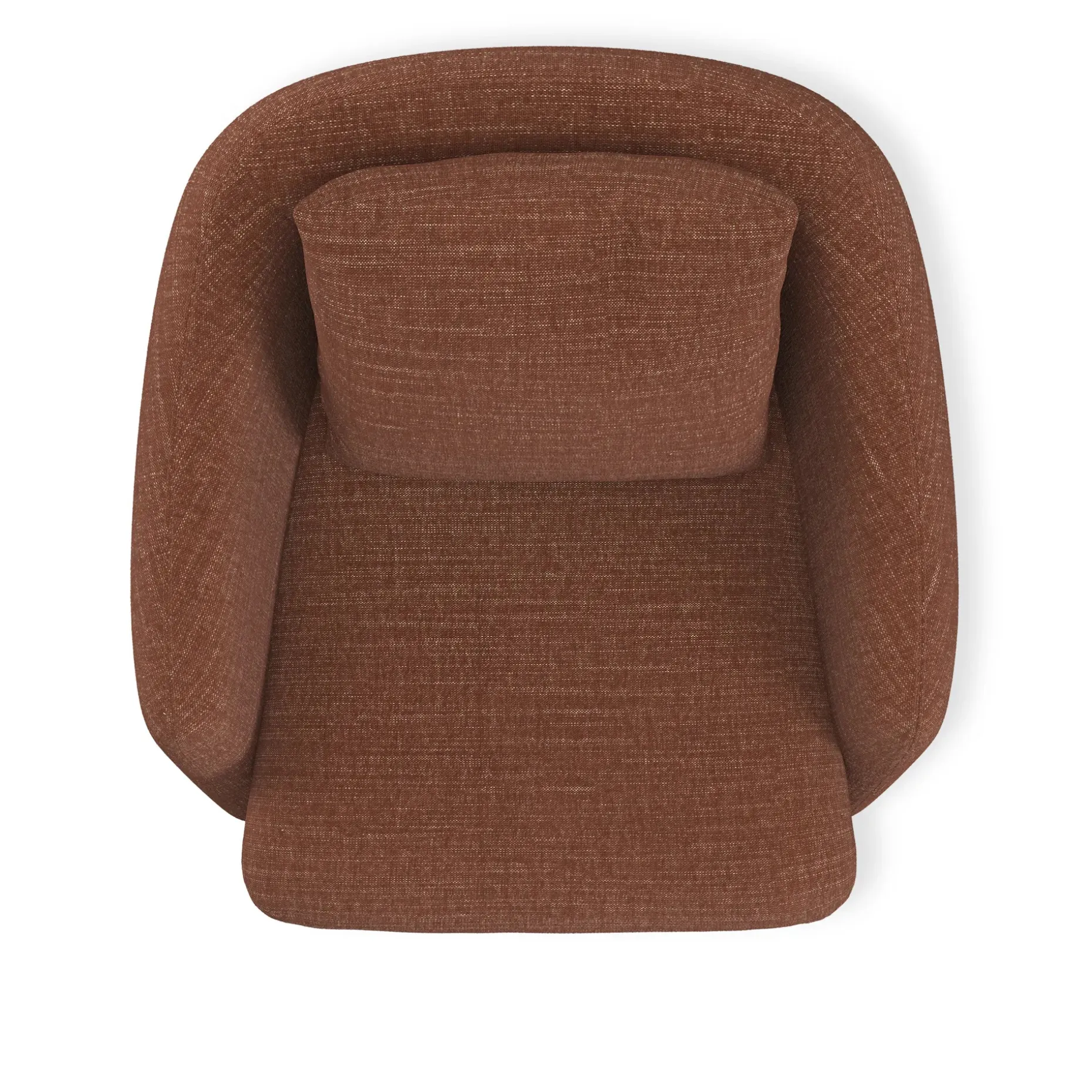 Leigh 33" Swivel Lounge Chair - Napa Rust